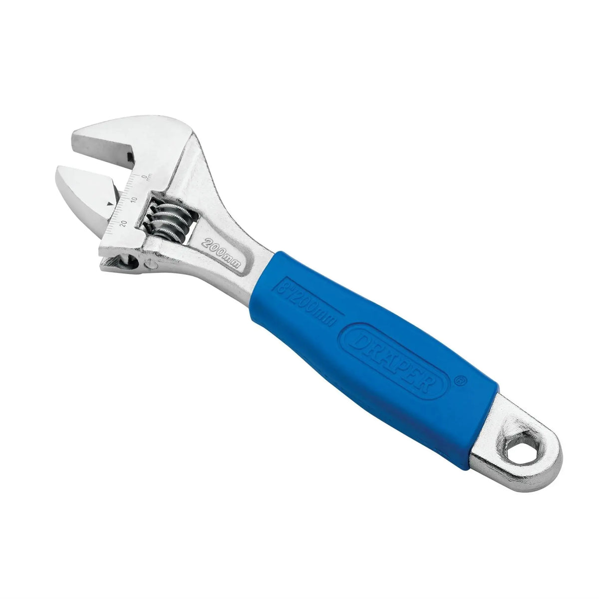 Draper Crescent-Type Adjustable Wrench 200mm 24mm 24792 White Rose Tools
