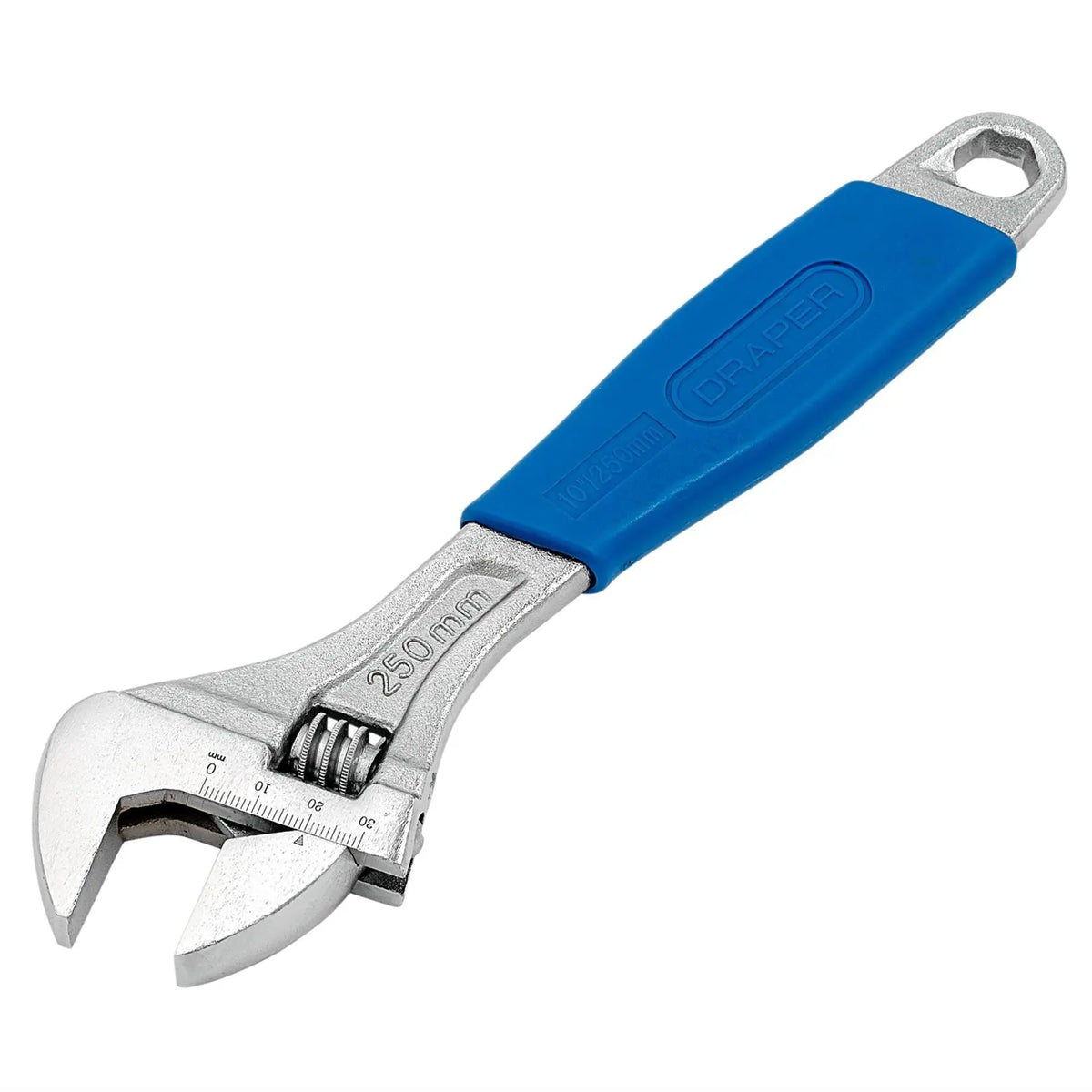 Draper Crescent-Type Adjustable Wrench 250mm 30mm 24793 White Rose Tools