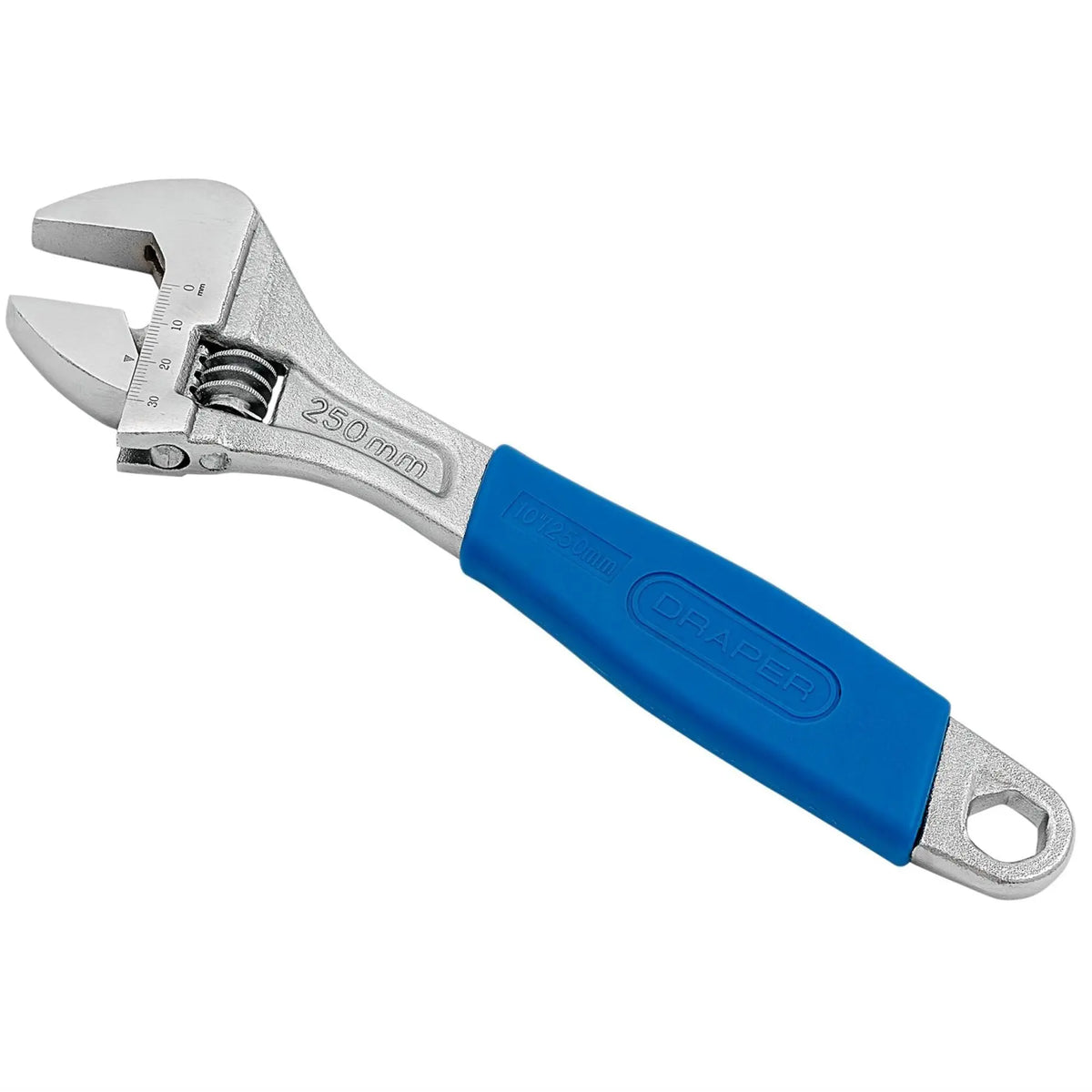 Draper Crescent-Type Adjustable Wrench 250mm 30mm 24793 White Rose Tools