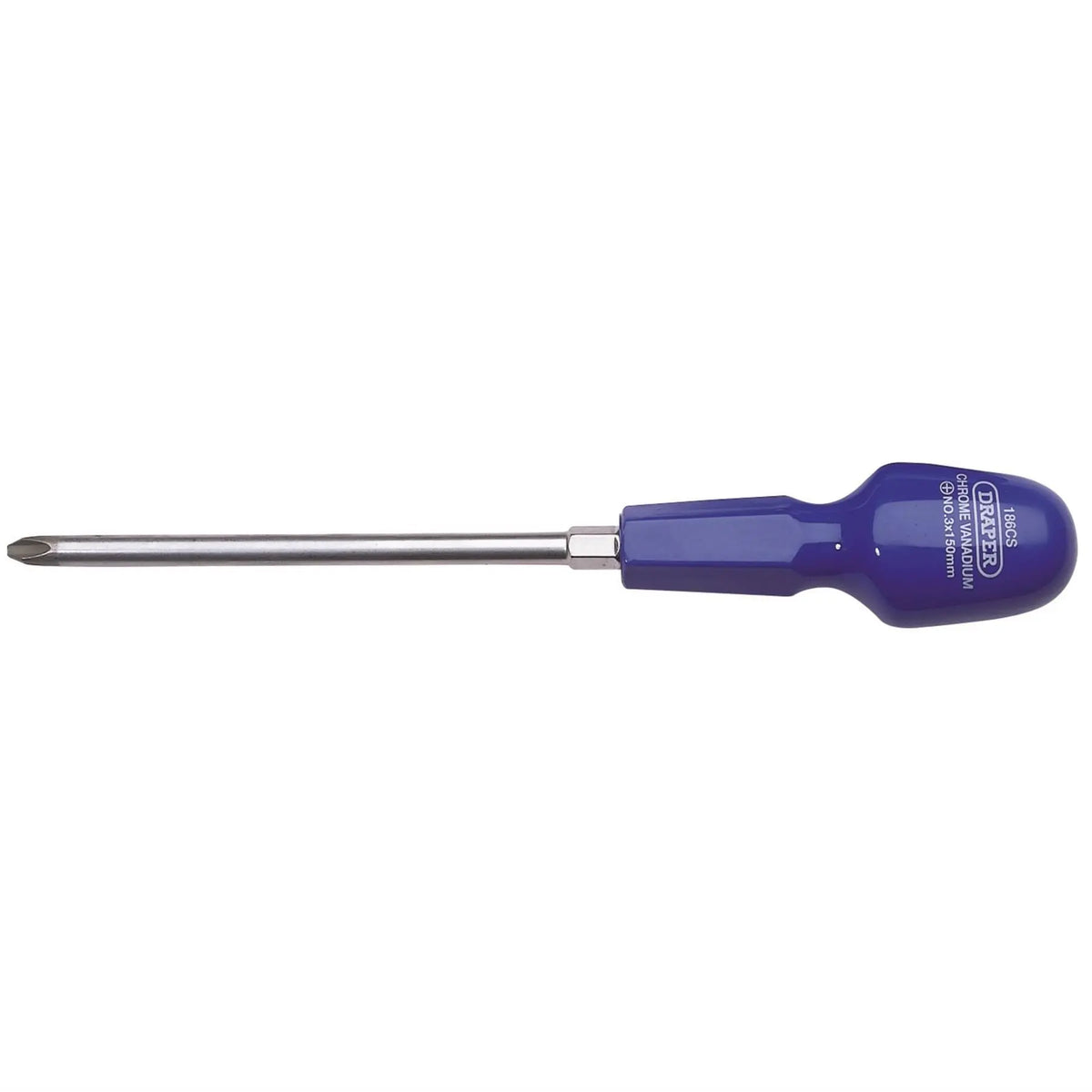 Draper Cross Slot Cabinet Pattern Screwdriver No.3 x 150mm (Sold Loose) 19506 White Rose Tools