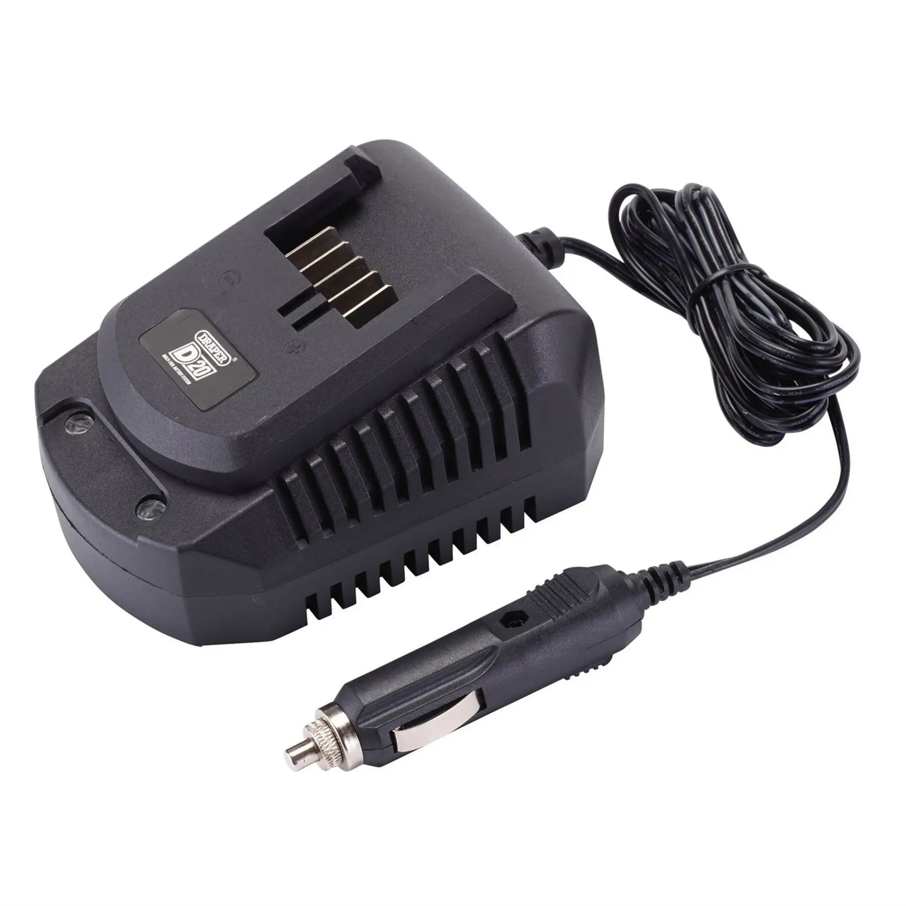 Draper D20 12V Li-ion In-Car Battery Charger 2.2A 02255 White Rose Tools