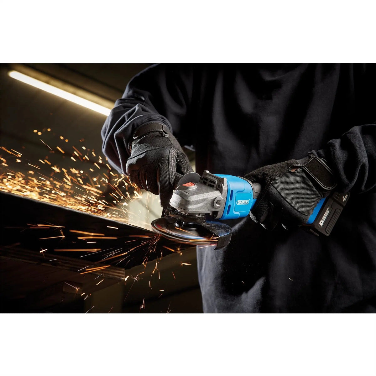 Draper D20 20V Brushless Angle Grinder 115/125mm (Sold Bare) 98104 White Rose Tools