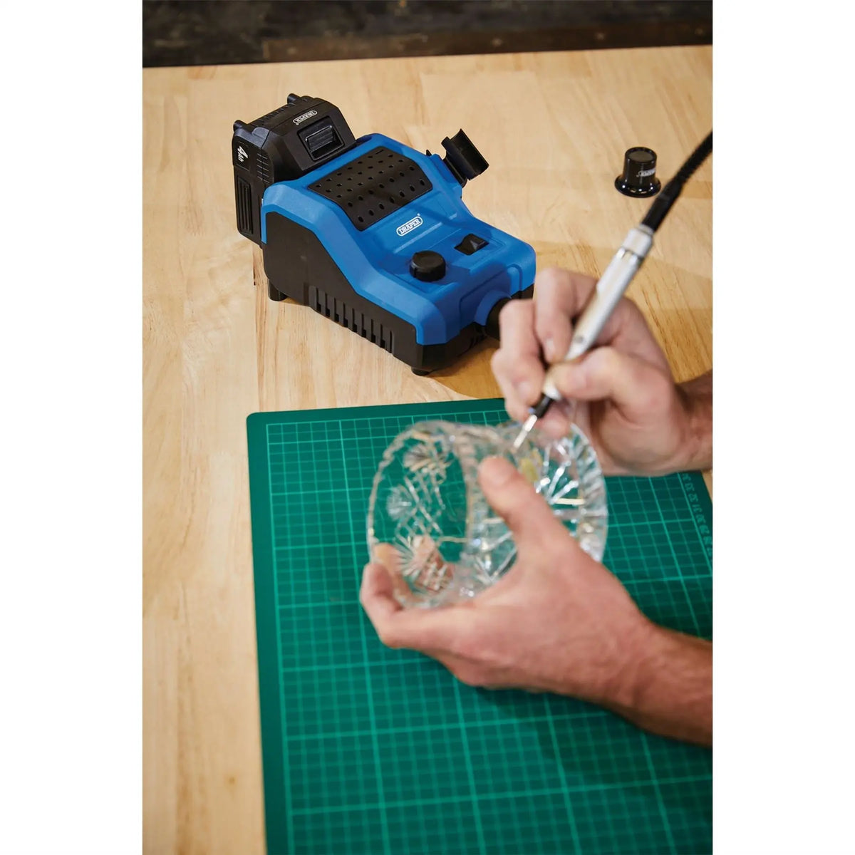 Draper D20 20V Engraver/Grinder (Sold Bare) 60508 White Rose Tools