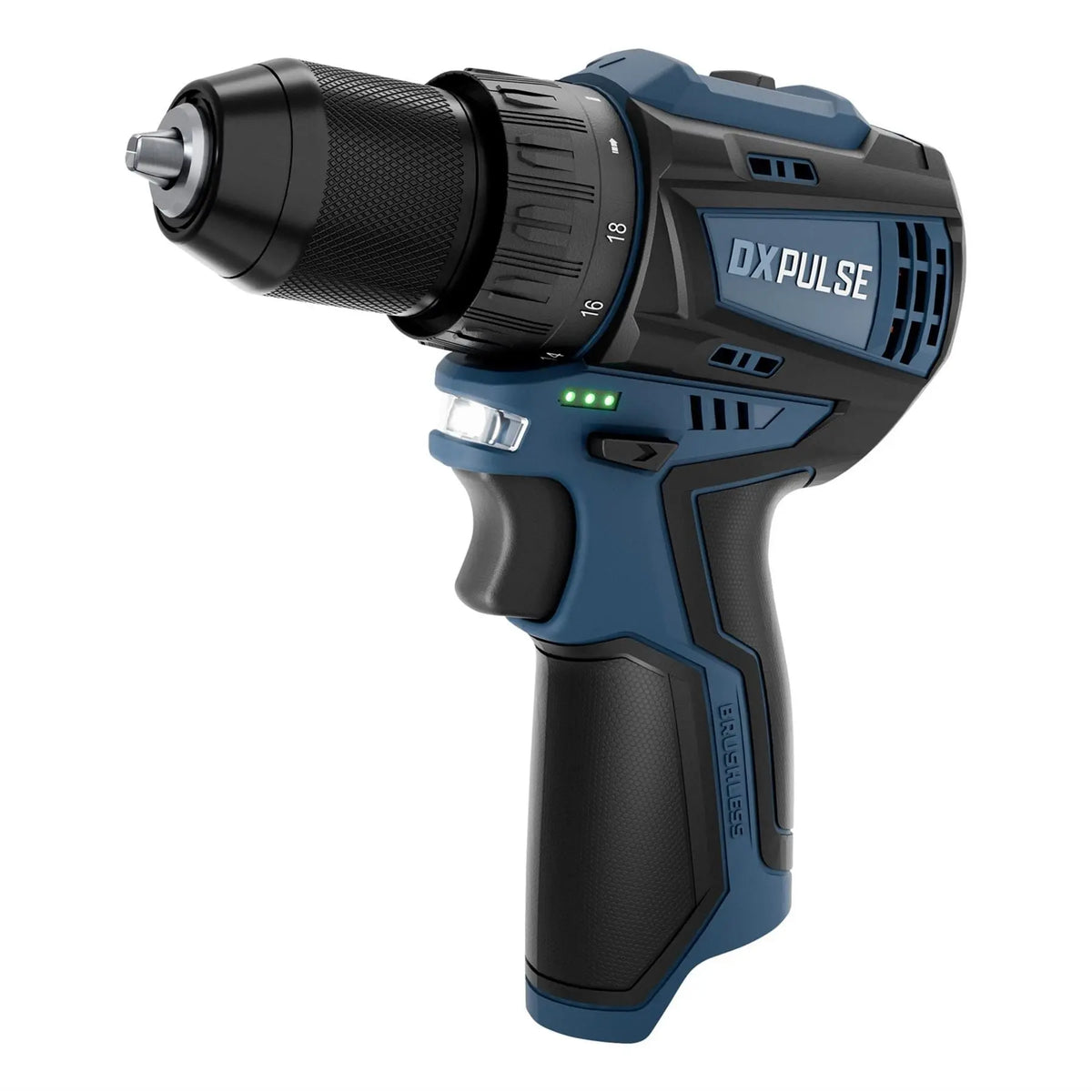 Draper DXPULSE 12V Brushless Drill Driver (Sold Bare) 27781 White Rose Tools