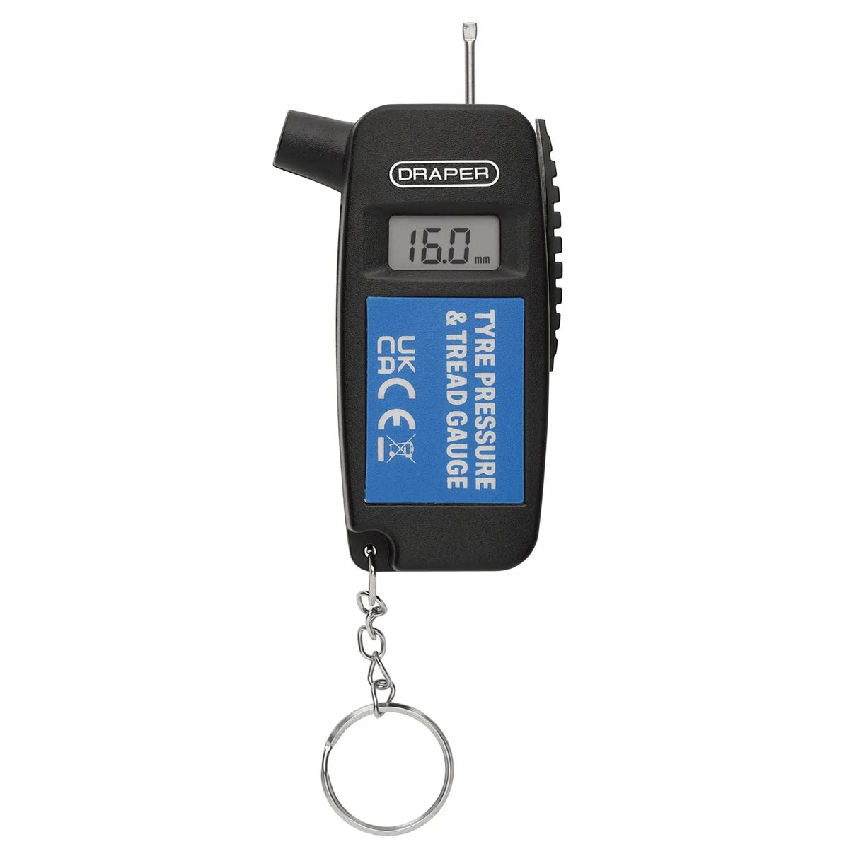 Draper Digital Tyre Pressure and Tread Depth Gauge 29939 White Rose Tools