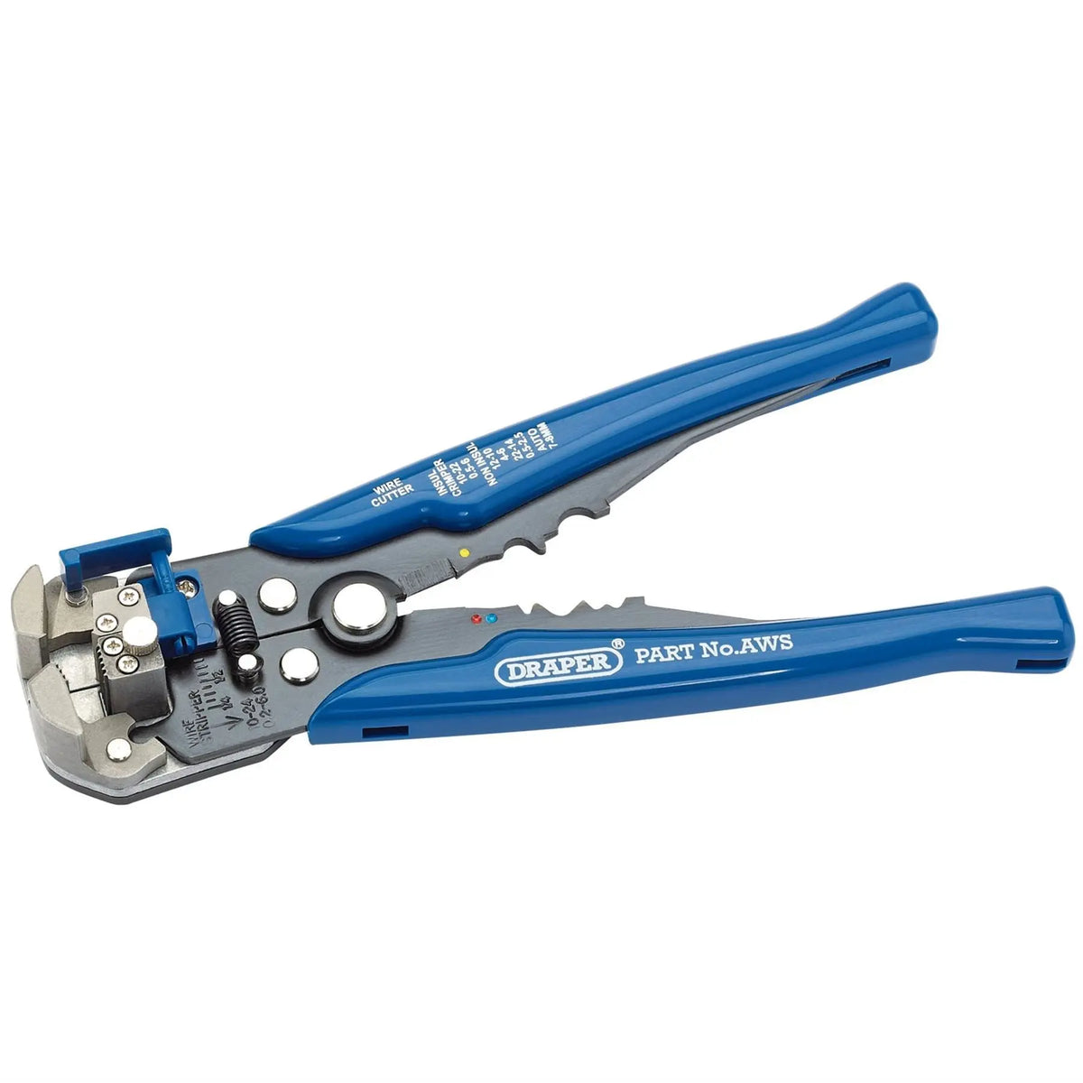 Draper Dual Action Automatic Wire Stripper/Crimper 205mm 35385 White Rose Tools