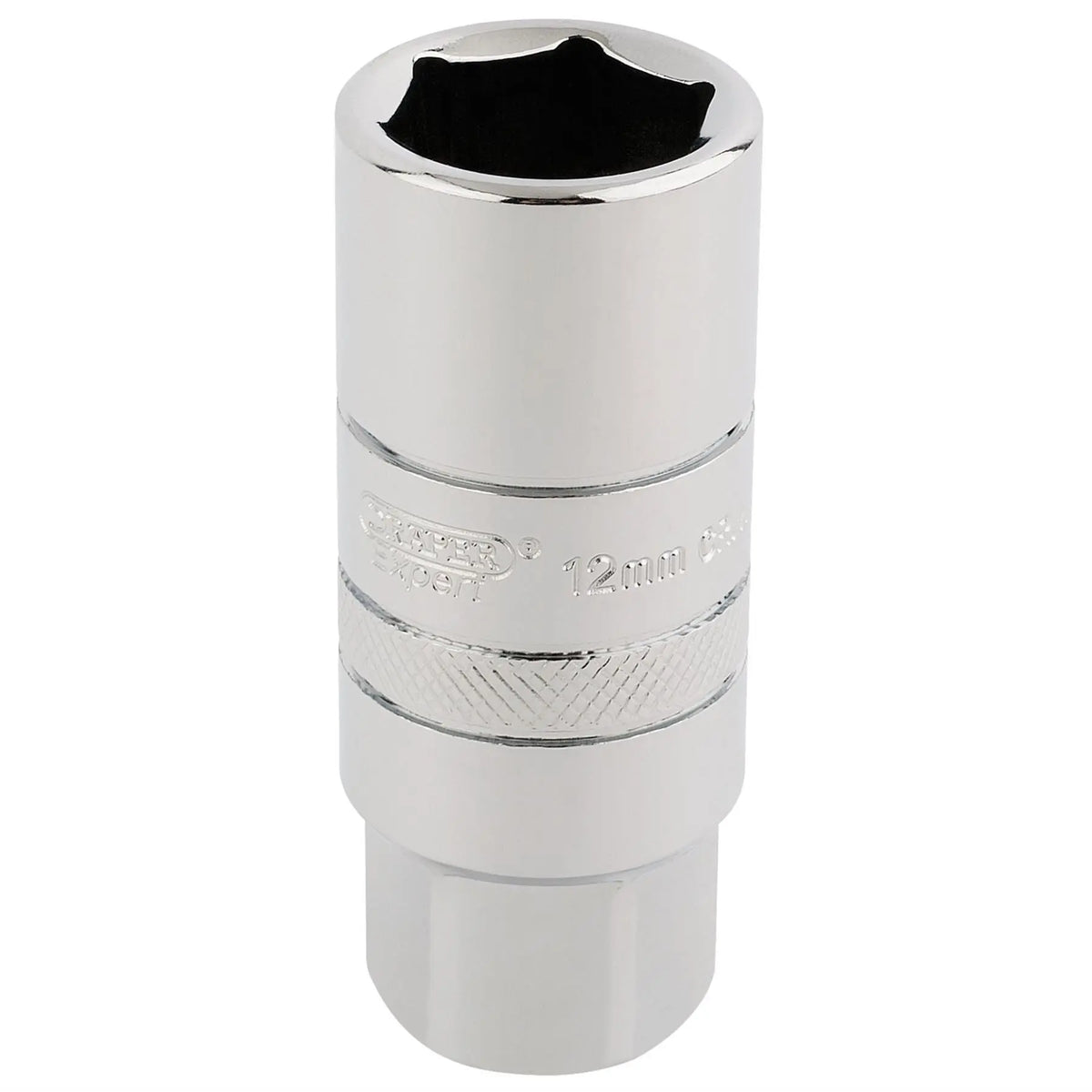 Draper Expert 12mm Thread 6 Point Spark Plug Socket 3/8" Sq. Dr. 18mm 16773 White Rose Tools