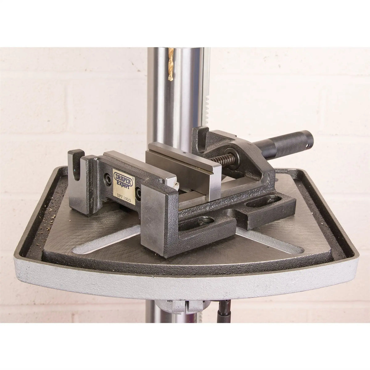 Draper Expert 3 Way Drill Press Vice 100mm 64585 White Rose Tools