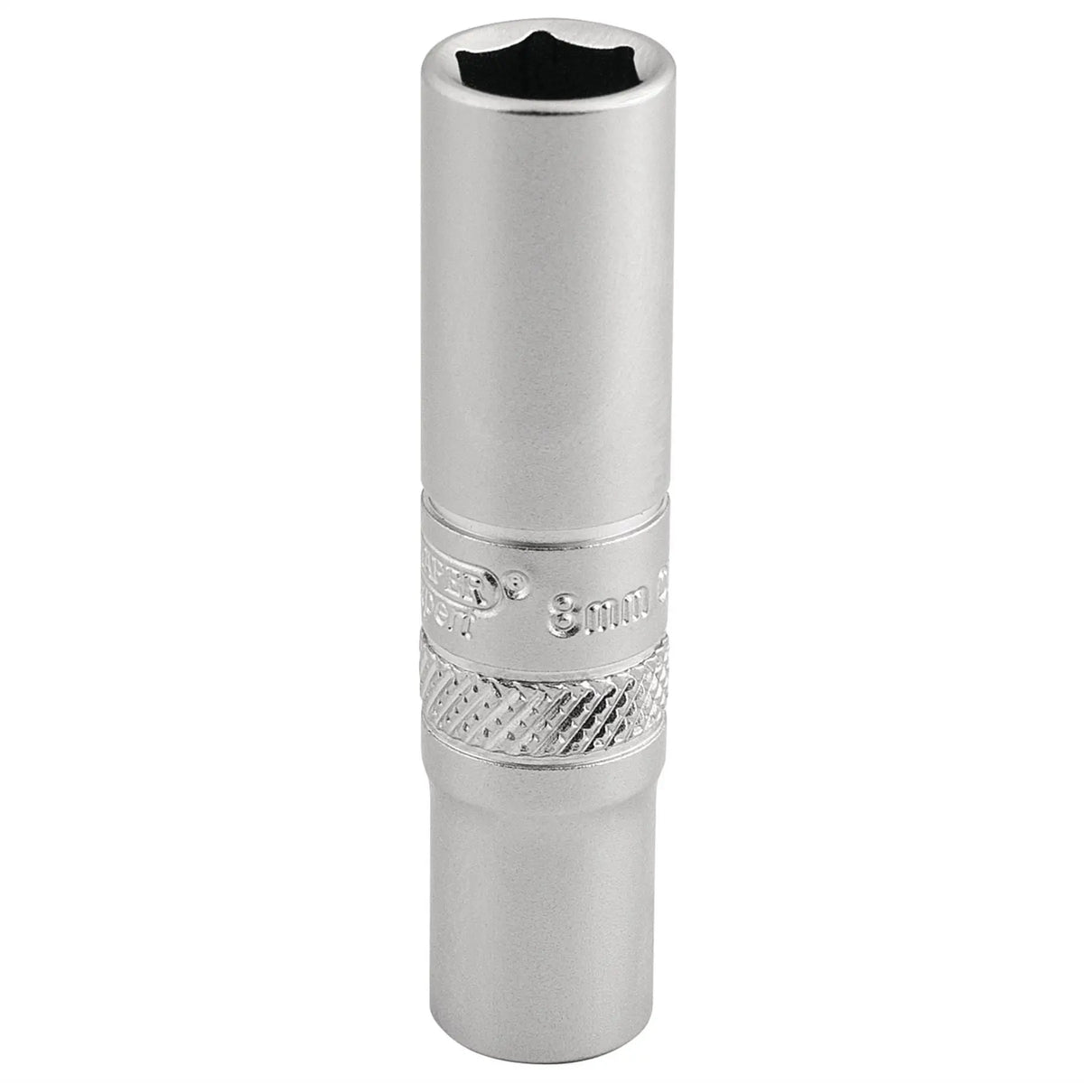 Draper Expert 6 Point Deep Socket 1/4" Sq. Dr. 8mm 16528 White Rose Tools
