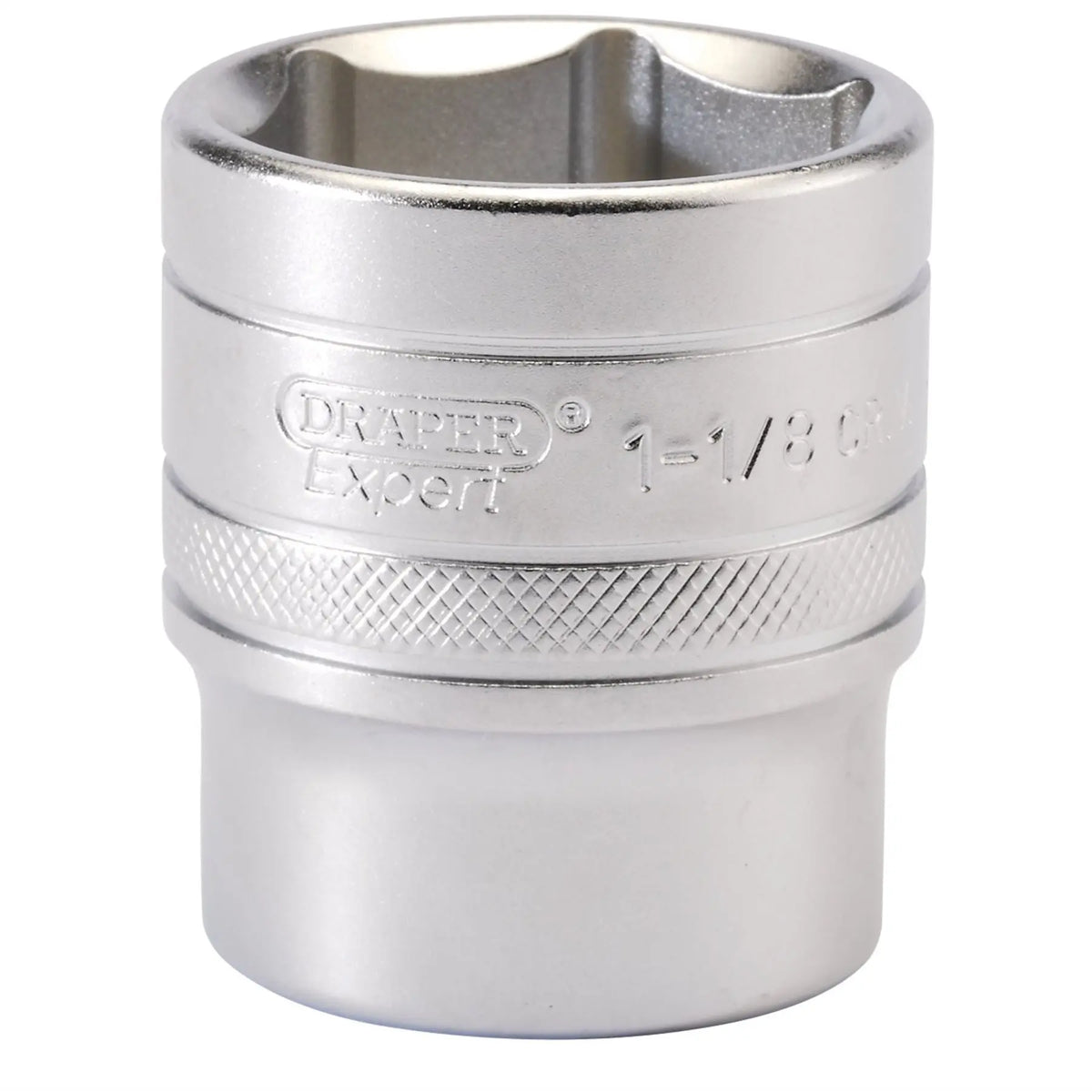Draper Expert 6 Point Imperial Socket 1/2" Sq. Dr. 1 1/8" 16636 White Rose Tools