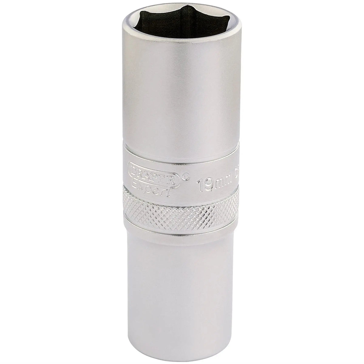 Draper Expert 6 Point Metric Deep Socket 1/2" Sq. Dr. 19mm 16651 White Rose Tools