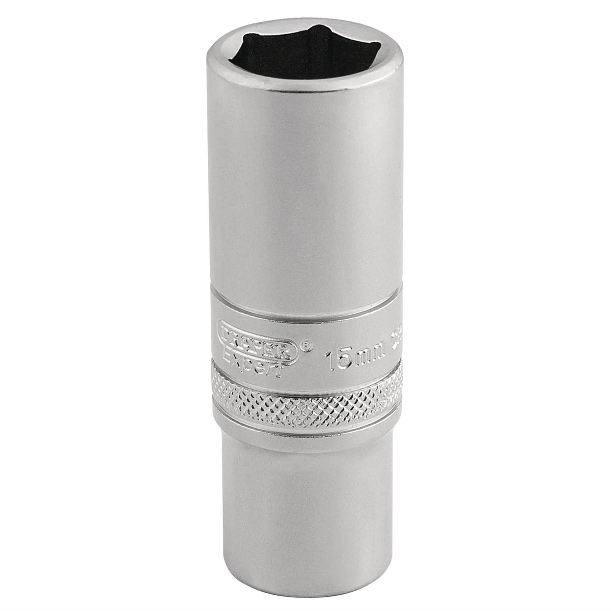 Draper Expert 6 Point Metric Deep Socket 3/8" Sq. Dr. 15mm 16583 White Rose Tools