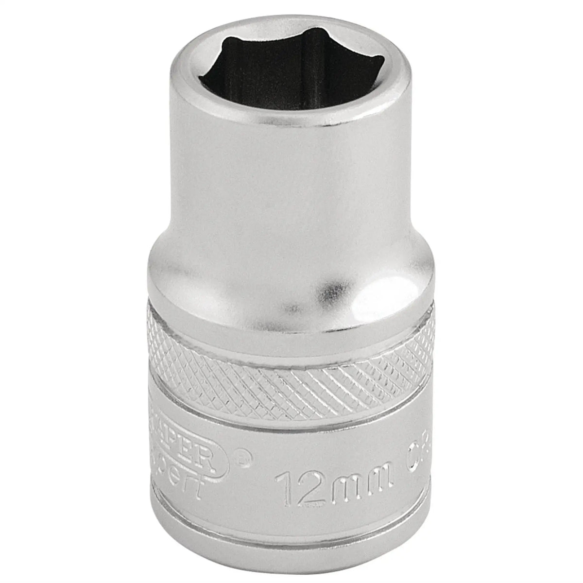 Draper Expert 6 Point Metric Socket 1/2" Sq. Dr. 12mm 16601 White Rose Tools