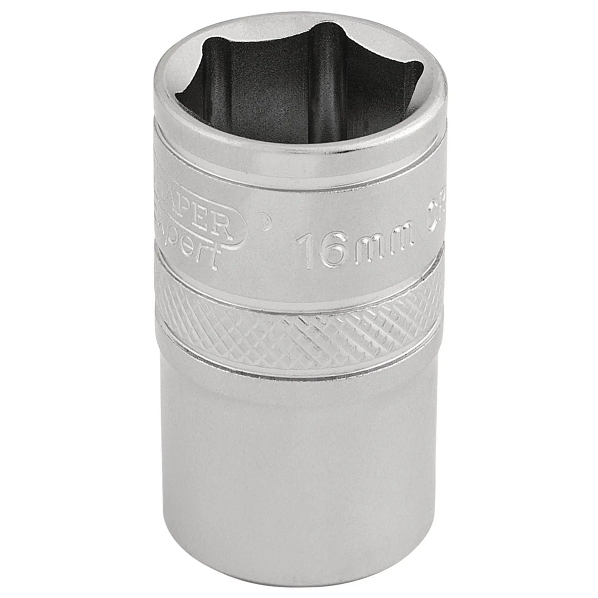 Draper Expert 6 Point Metric Socket 1/2" Sq. Dr. 16mm 16606 White Rose Tools