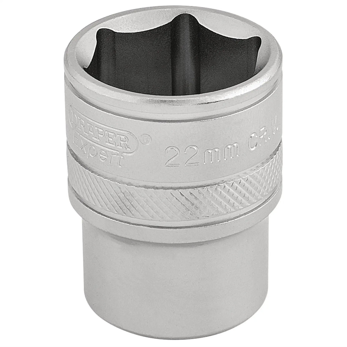 Draper Expert 6 Point Metric Socket 1/2" Sq. Dr. 22mm 16613 White Rose Tools