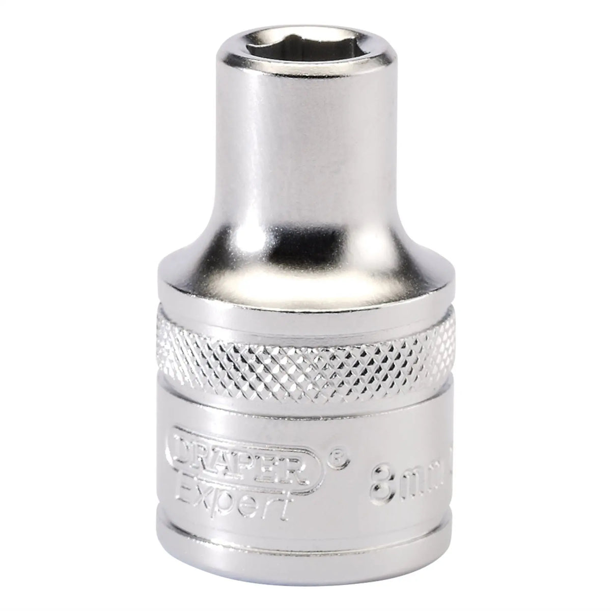 Draper Expert 6 Point Metric Socket 1/2" Sq. Dr. 8mm 16595 White Rose Tools