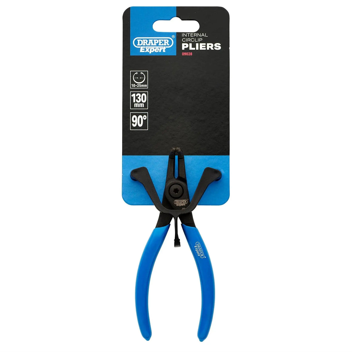 Draper Expert 90° Internal Circlip Pliers J11 130mm 09028 White Rose Tools