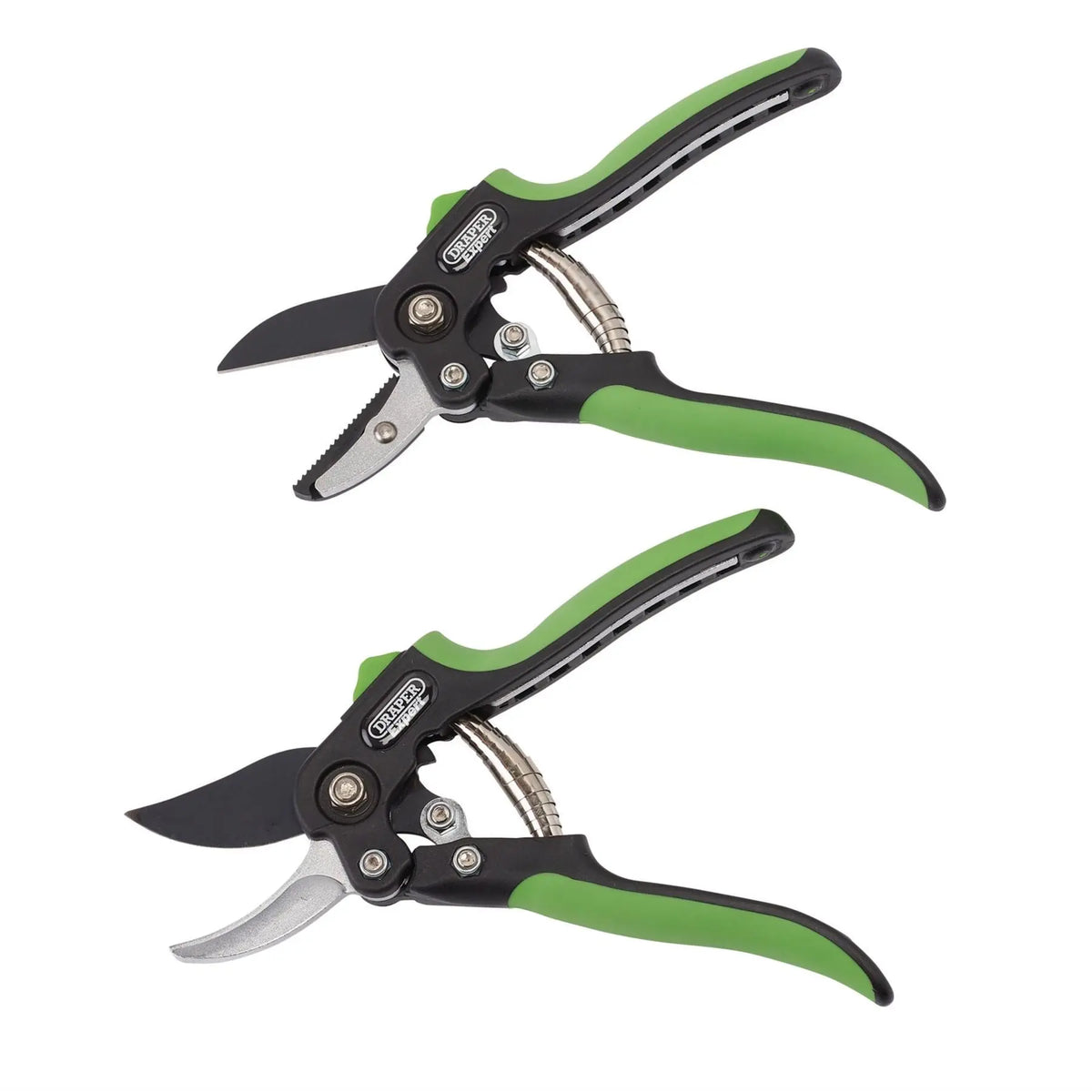 Draper Expert Anvil and Bypass Secateurs Set 200mm (2 Piece) 08986 White Rose Tools