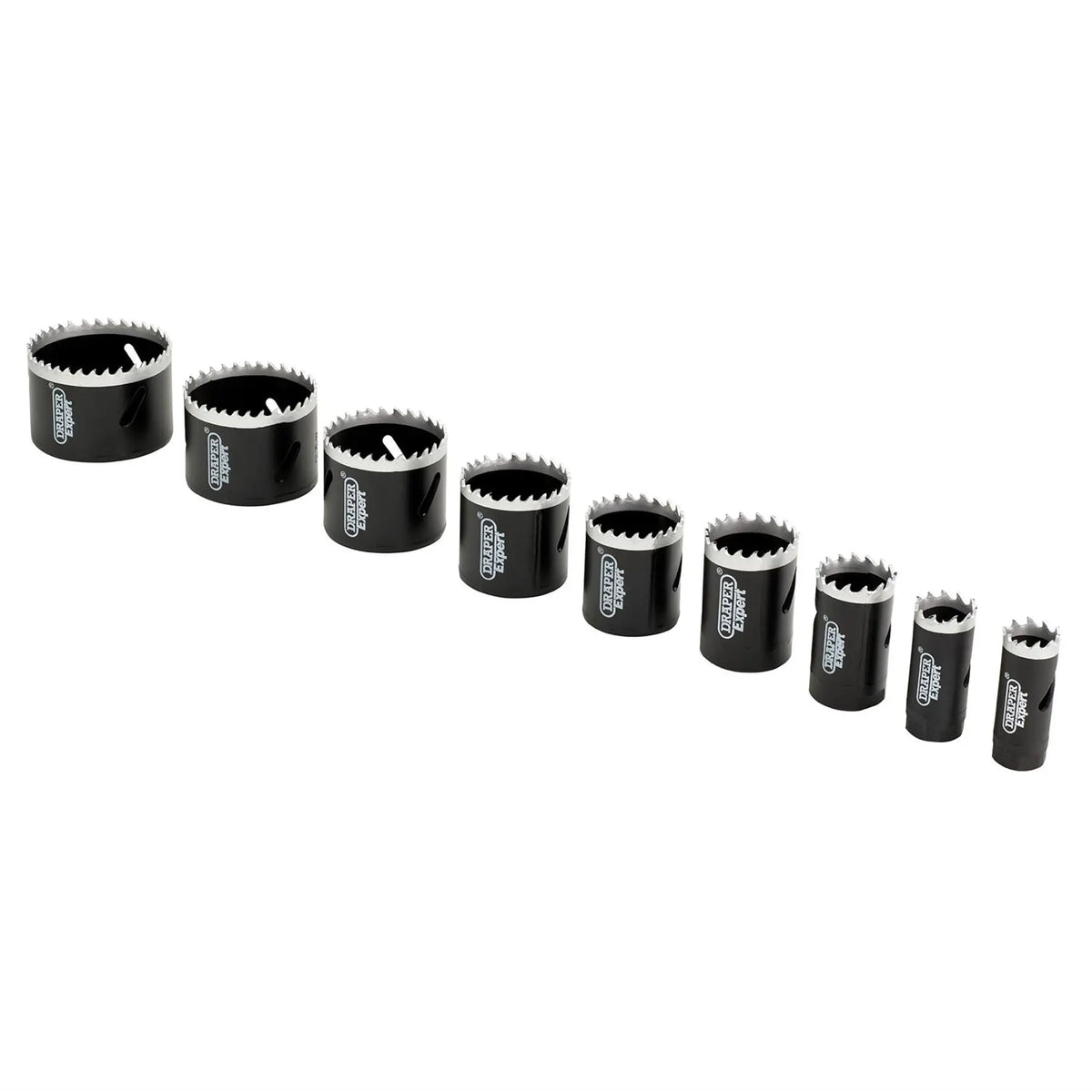 Draper Expert Cobalt Hole Saw Set (12 Piece) 08564 White Rose Tools