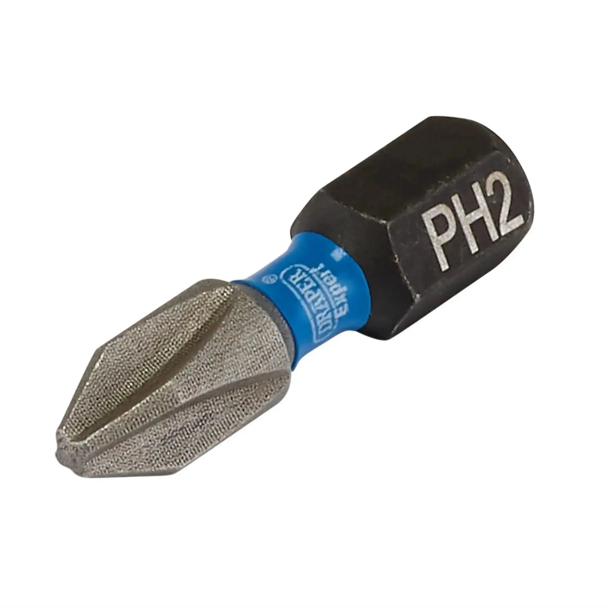 Draper Expert Cross Slot/PH Type Impact Screwdriver Bits No.2 x 25mm 1/4" Hex (Pack of 5) 04935 White Rose Tools