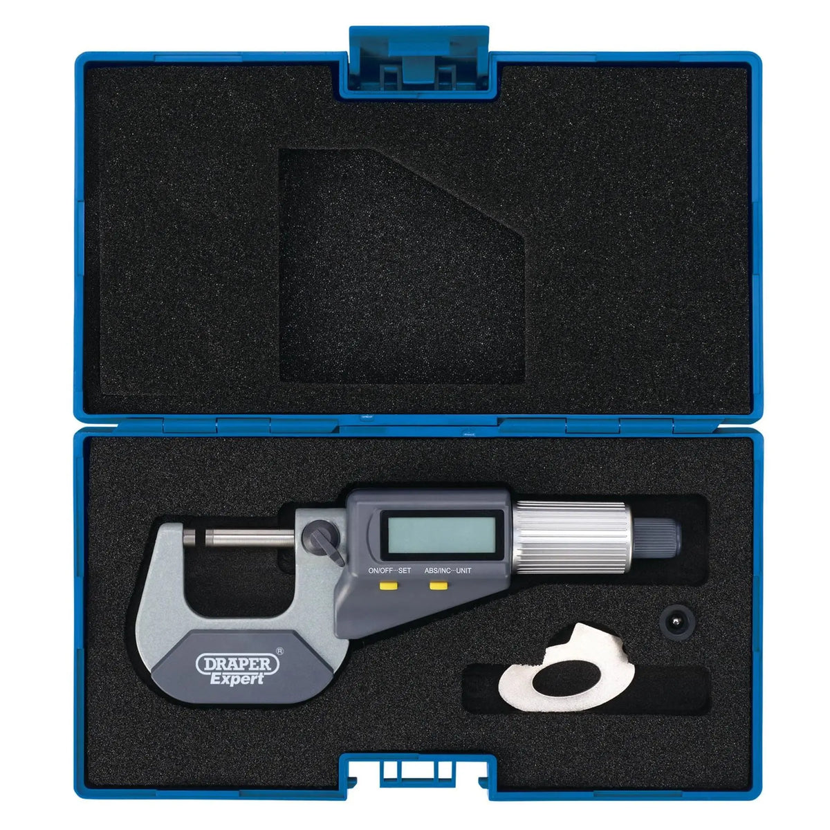 Draper Expert Digital External Micrometer 0-25mm 10958 White Rose Tools