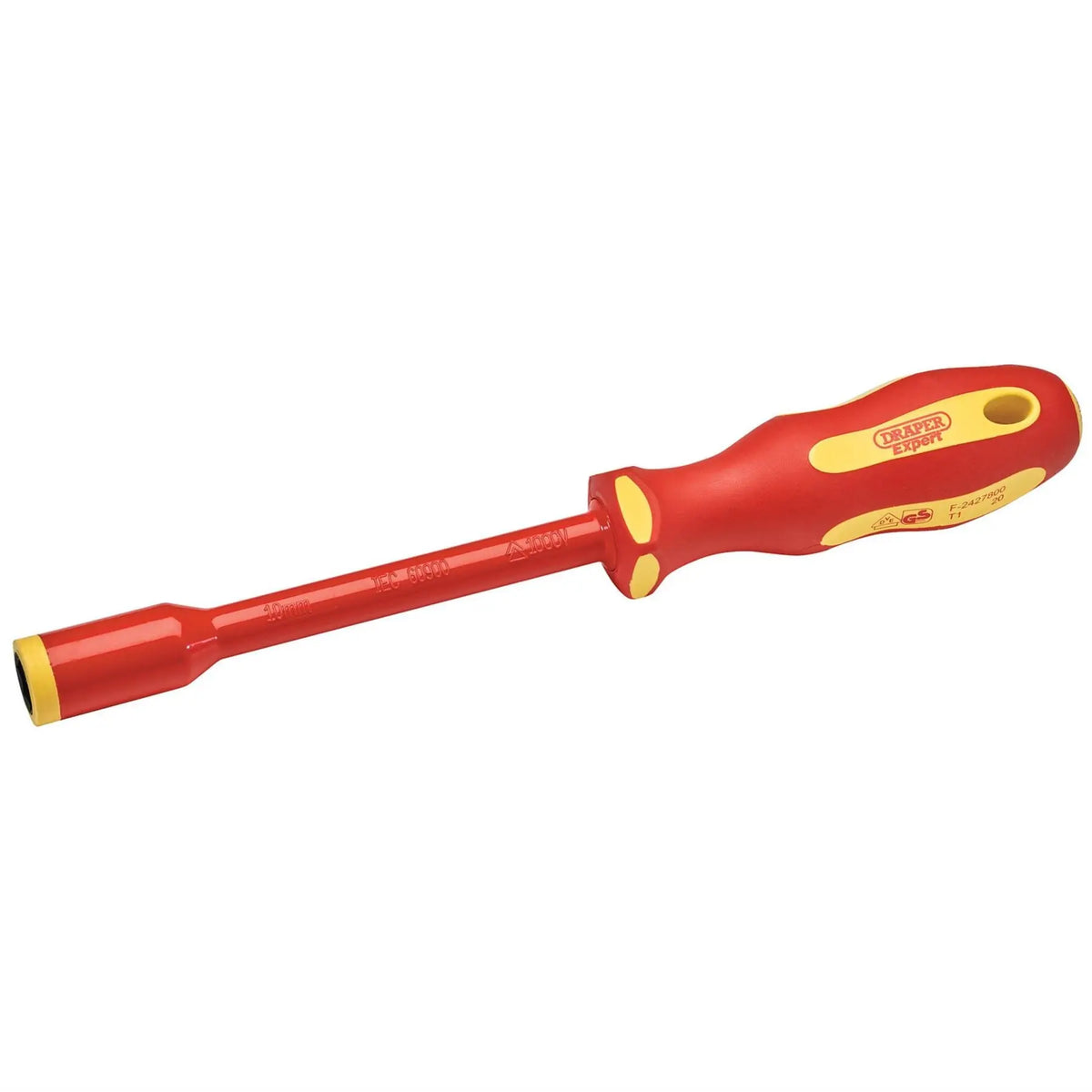 Draper Expert Ergo Plus VDE Fully Insulated Nut Driver 10mm 99489 White Rose Tools