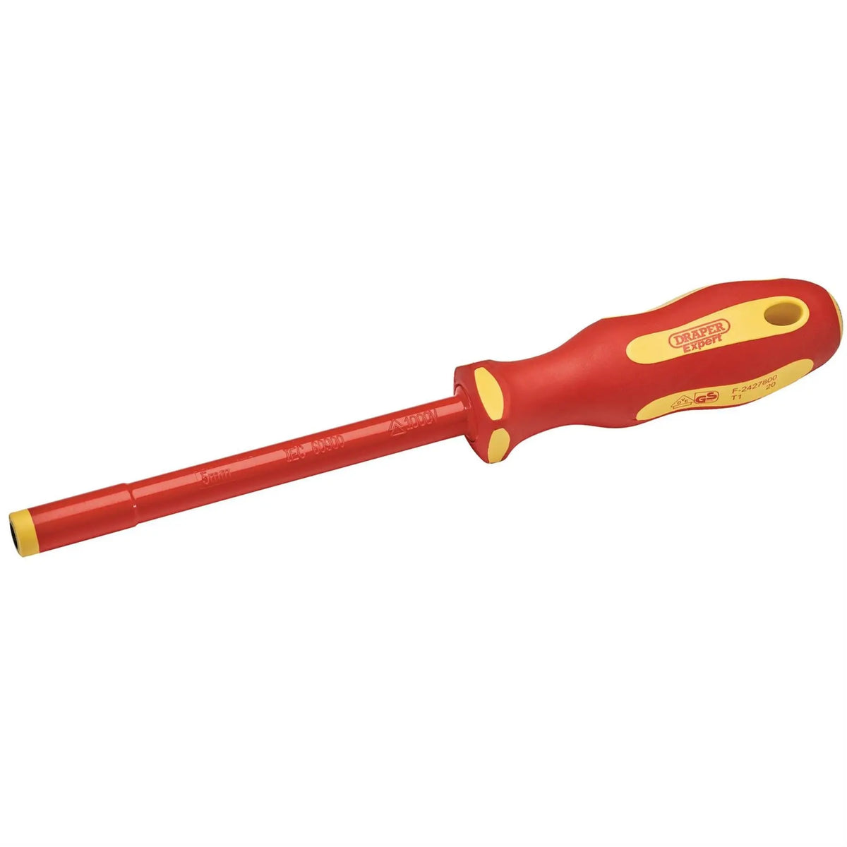 Draper Expert Ergo Plus VDE Fully Insulated Nut Driver 5mm 99484 White Rose Tools