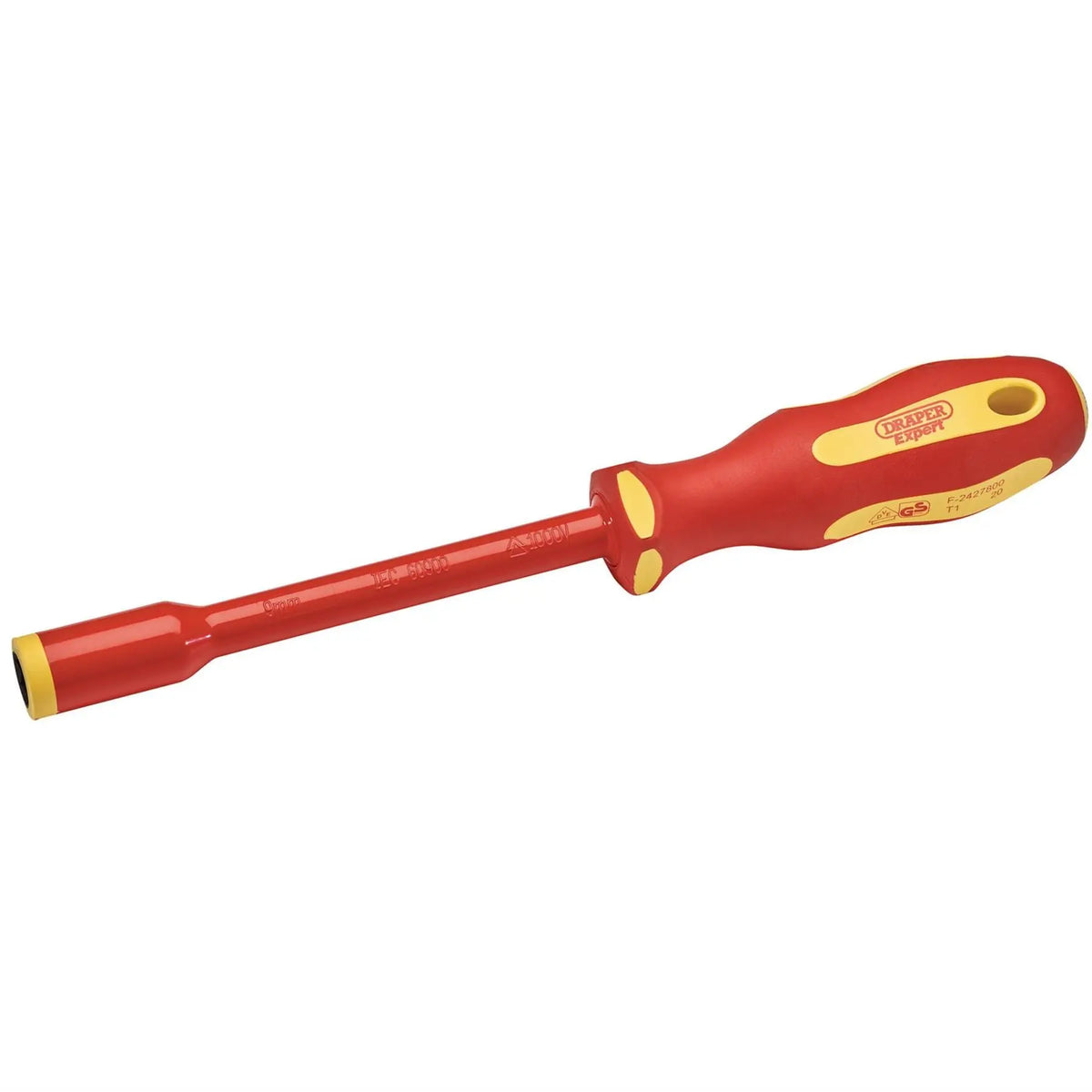 Draper Expert Ergo Plus VDE Fully Insulated Nut Driver 9mm 99488 White Rose Tools