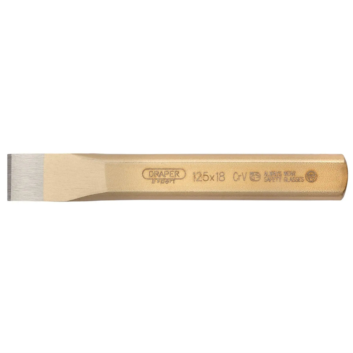 Draper Expert Flat Cold Chisel 18 x 125mm 51596 White Rose Tools