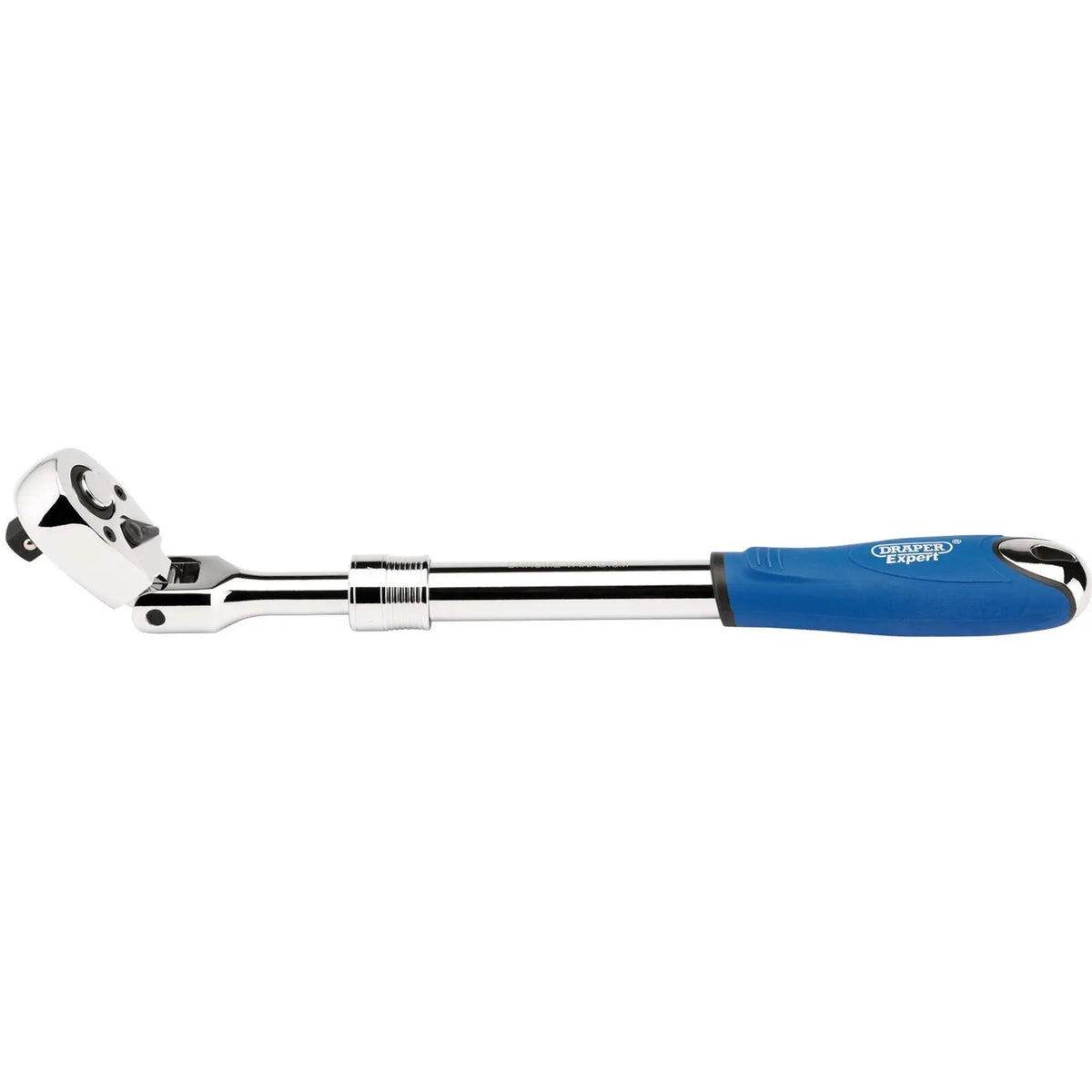 Draper Expert Flexible Head Extending Reversible Ratchet 1/2" Sq. Dr. 72 Tooth 26817 White Rose Tools