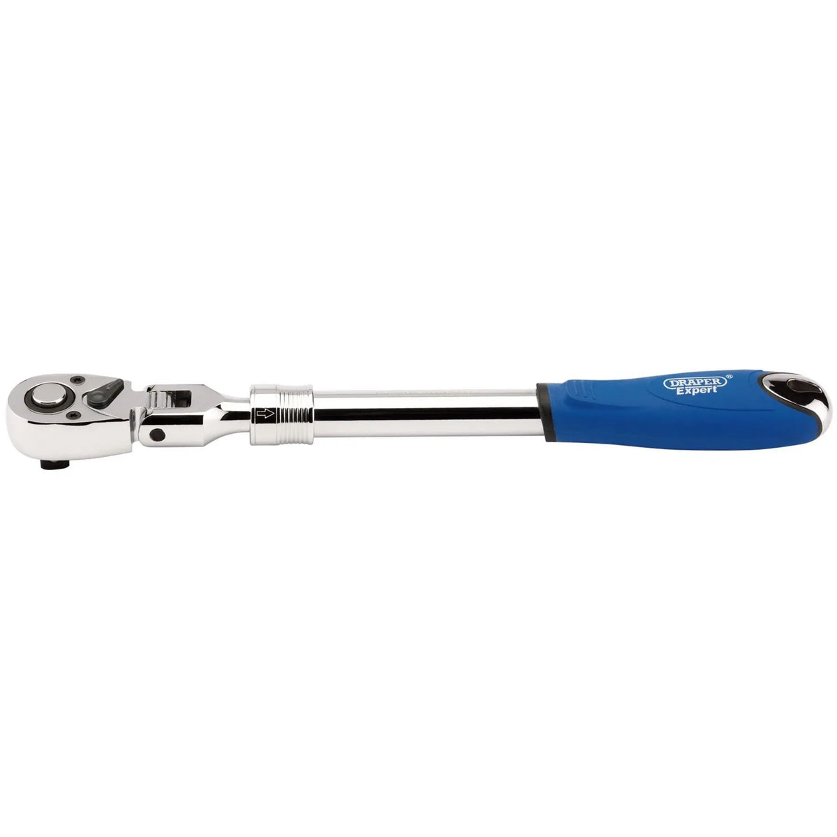 Draper Expert Flexible Head Extending Reversible Ratchet 1/2" Sq. Dr. 72 Tooth 26817 White Rose Tools