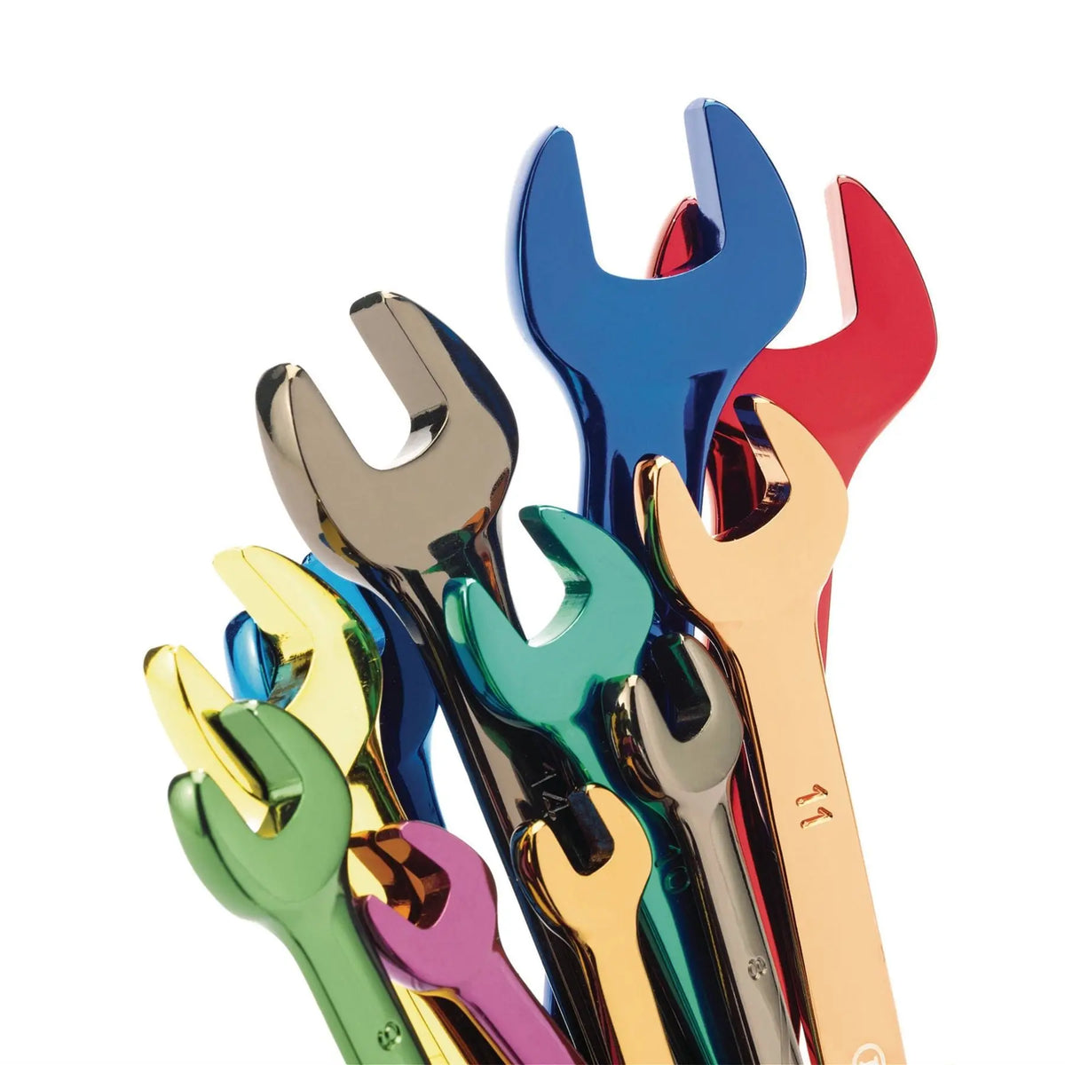 Draper Expert HI-TORQ® Metric Coloured Combination Spanner Set 6 - 19mm (13 Piece) 23017 White Rose Tools