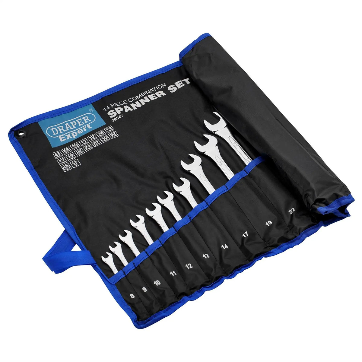 Draper Expert HI-TORQ® Metric Combination Spanner Set (14 Piece) 29547 White Rose Tools