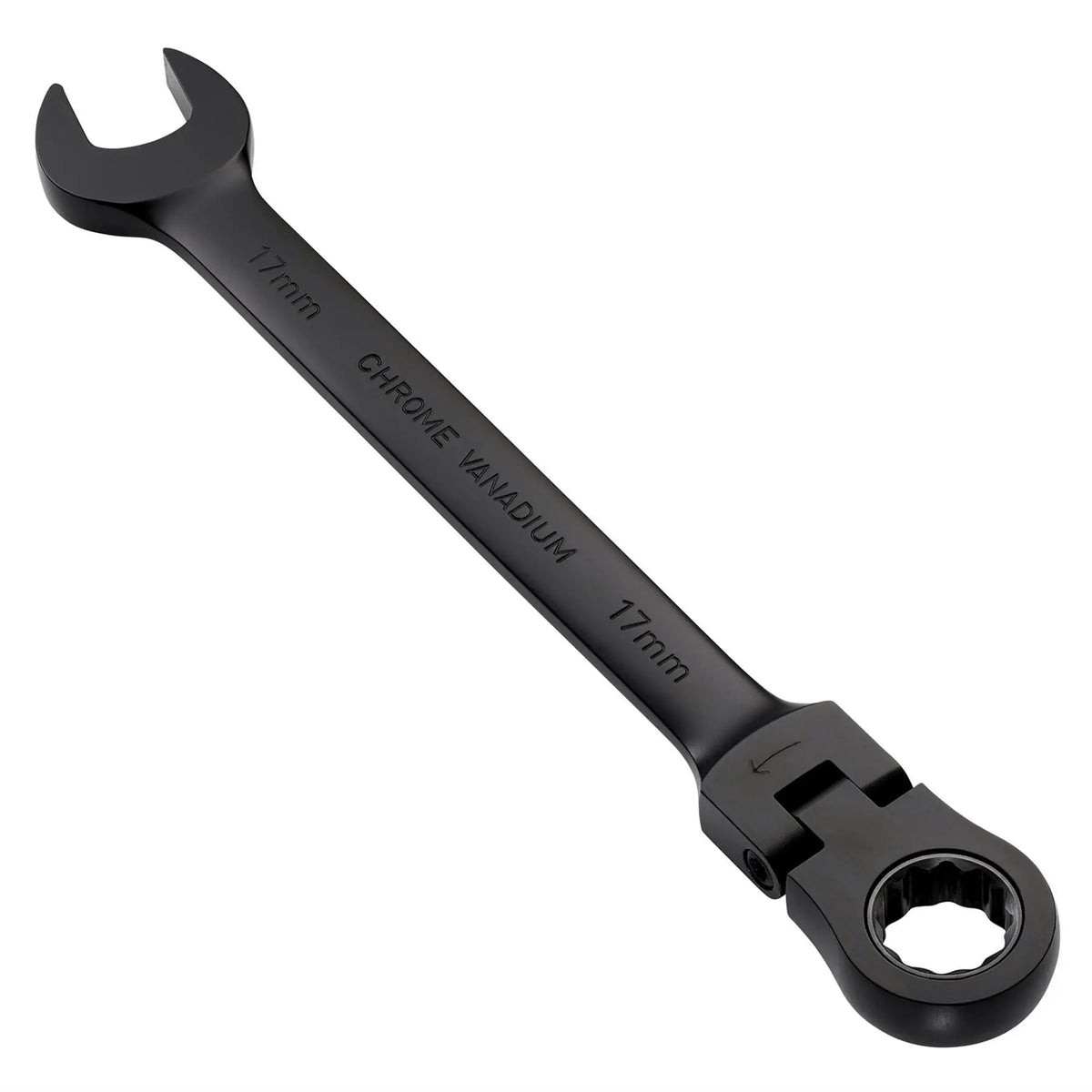 Draper Expert HI-TORQ® Metric Flexible Head Ratchet Combination Spanner 17mm Black 03924 White Rose Tools