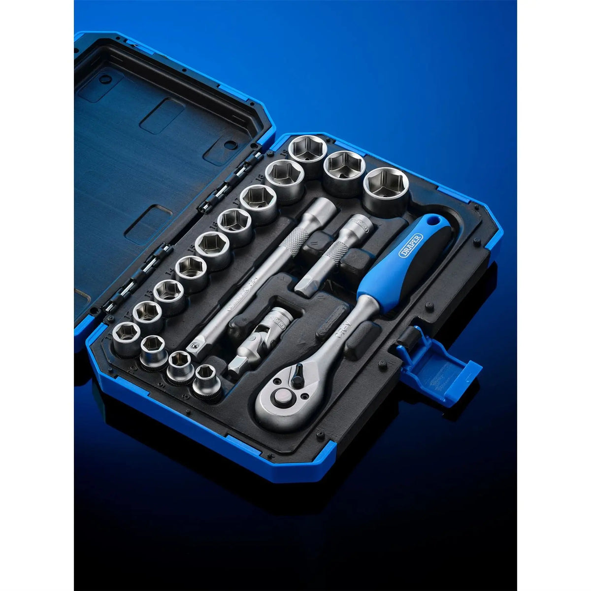 Draper Expert HI-TORQ® Metric Socket Set 3/8" Sq. Dr. (18 Piece) 16359 White Rose Tools