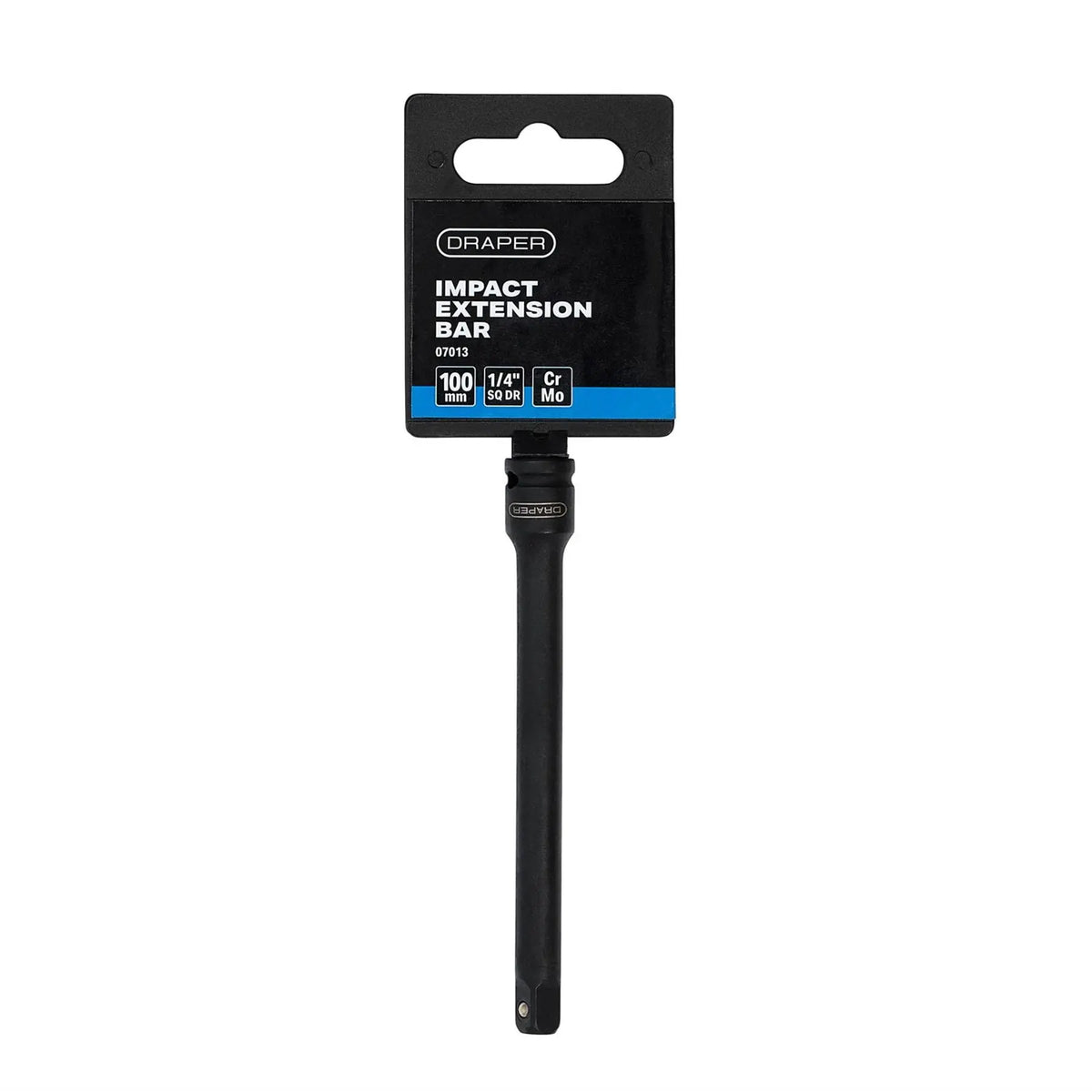 Draper Expert Impact Extension Bar 1/4" Sq. Dr. 100mm 07013 White Rose Tools