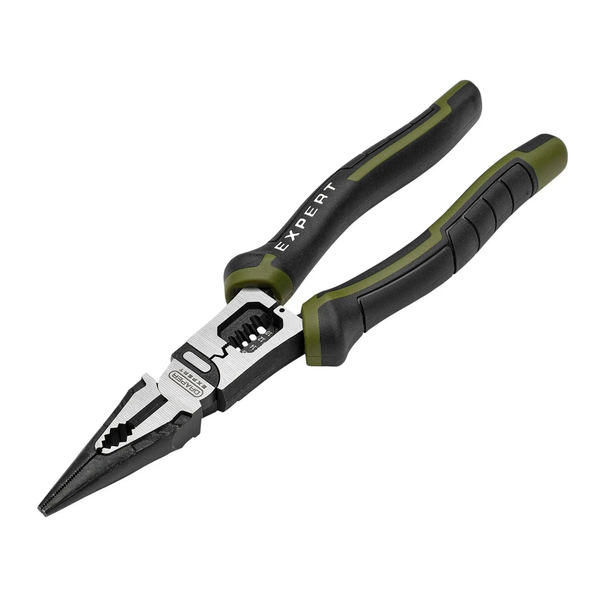 Draper Expert Long Nose Pliers with Wire Stripper 200mm 28527 White Rose Tools