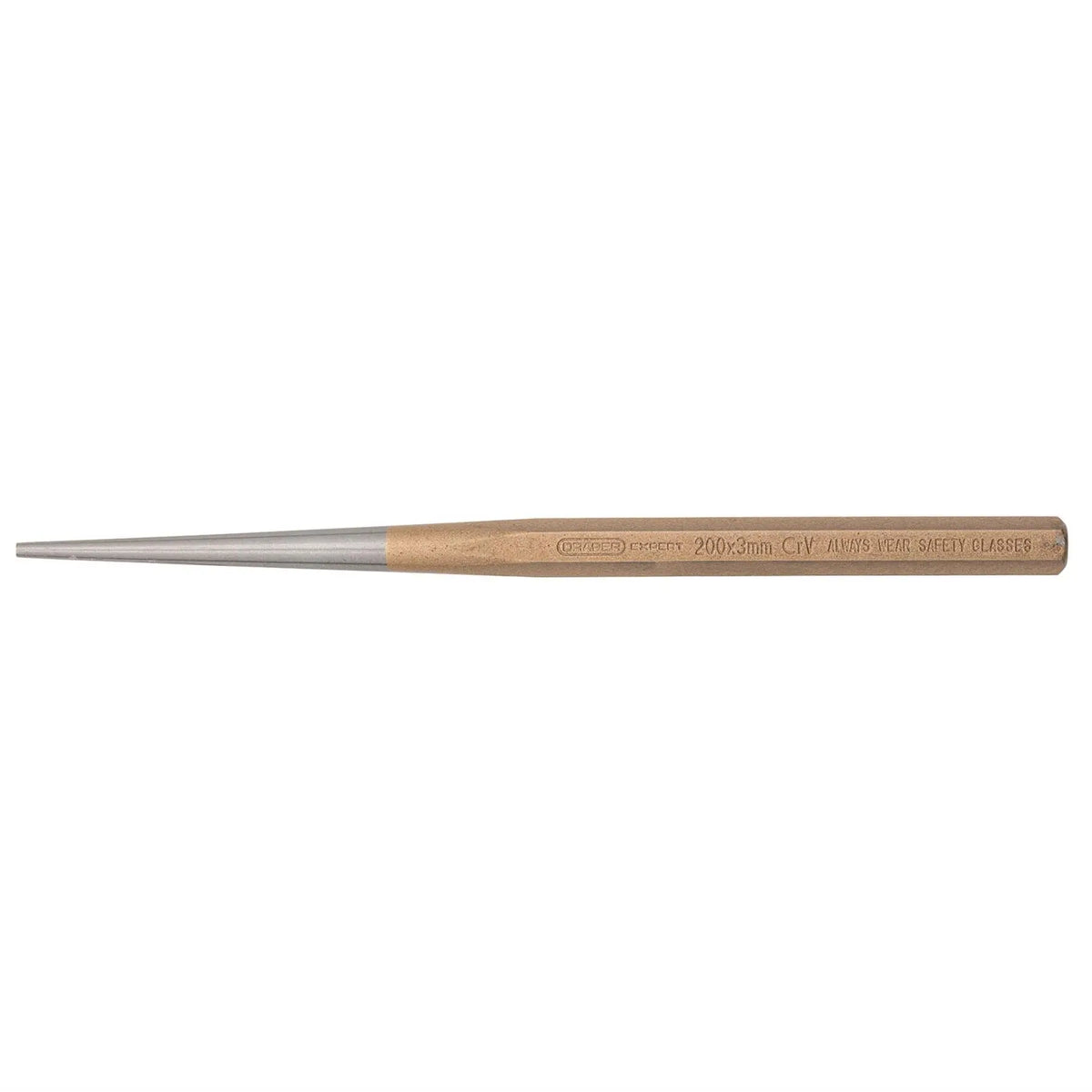 Draper Expert Long Taper Pin Punch 3 x 200mm 13415 White Rose Tools
