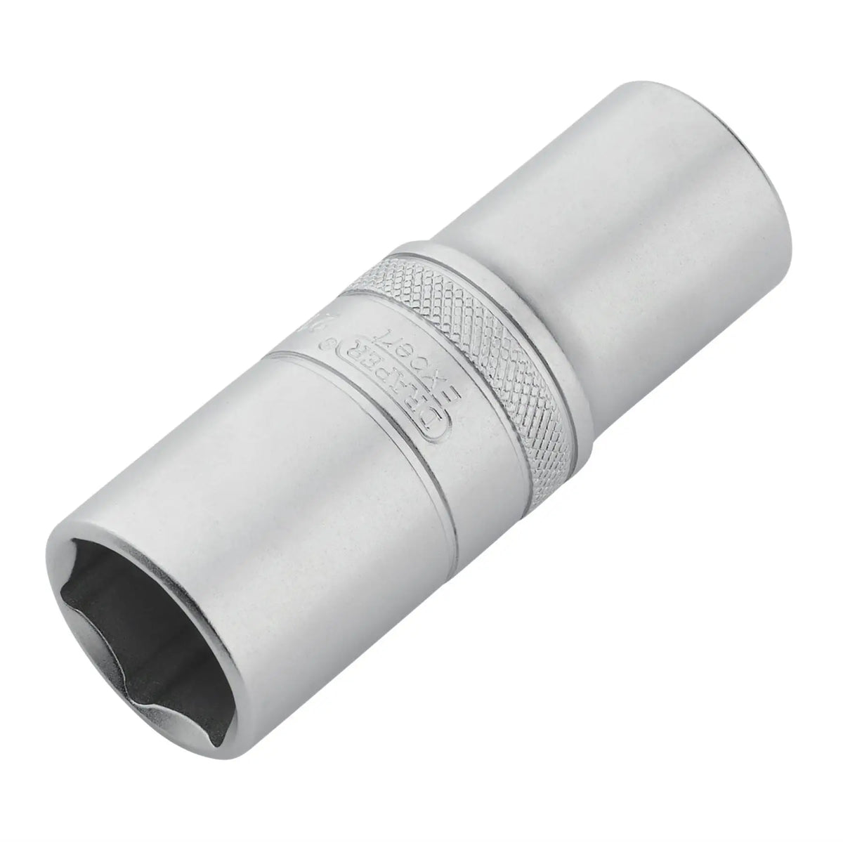 Draper Expert Metric Deep Socket 1/2" Sq. Dr. Micro Satin Chrome 21mm 22442 White Rose Tools