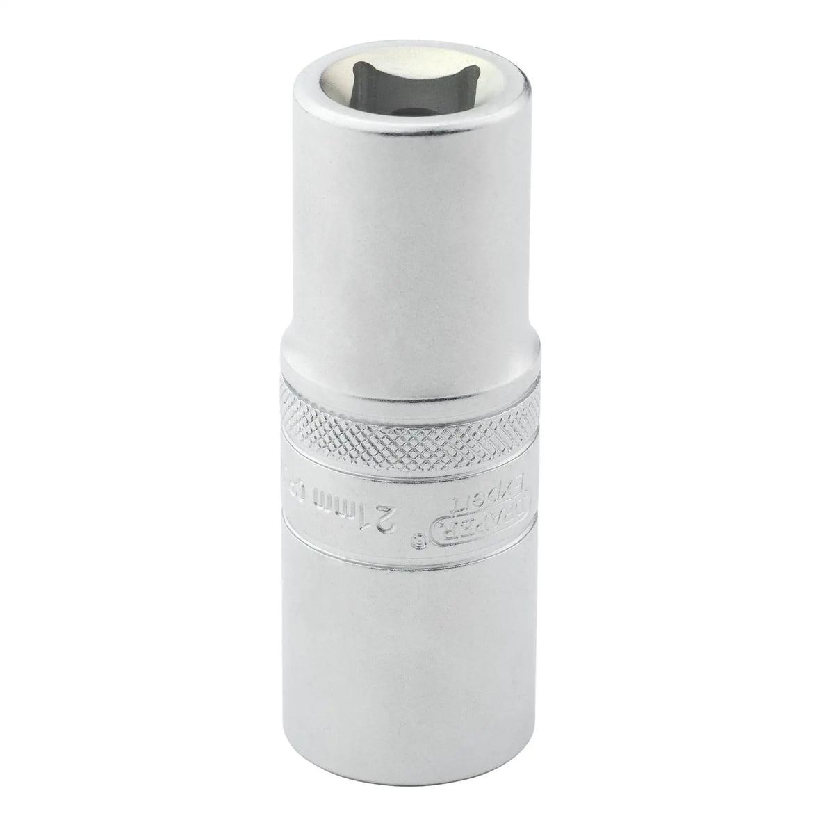 Draper Expert Metric Deep Socket 1/2" Sq. Dr. Micro Satin Chrome 21mm 22442 White Rose Tools