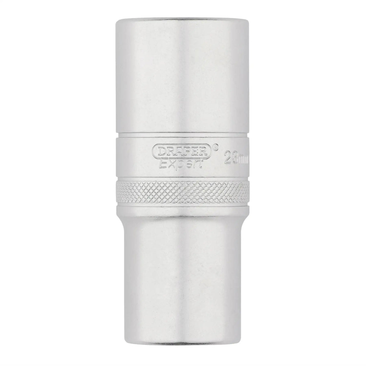 Draper Expert Metric Deep Socket 1/2" Sq. Dr. Micro Satin Chrome 23mm 22444 White Rose Tools