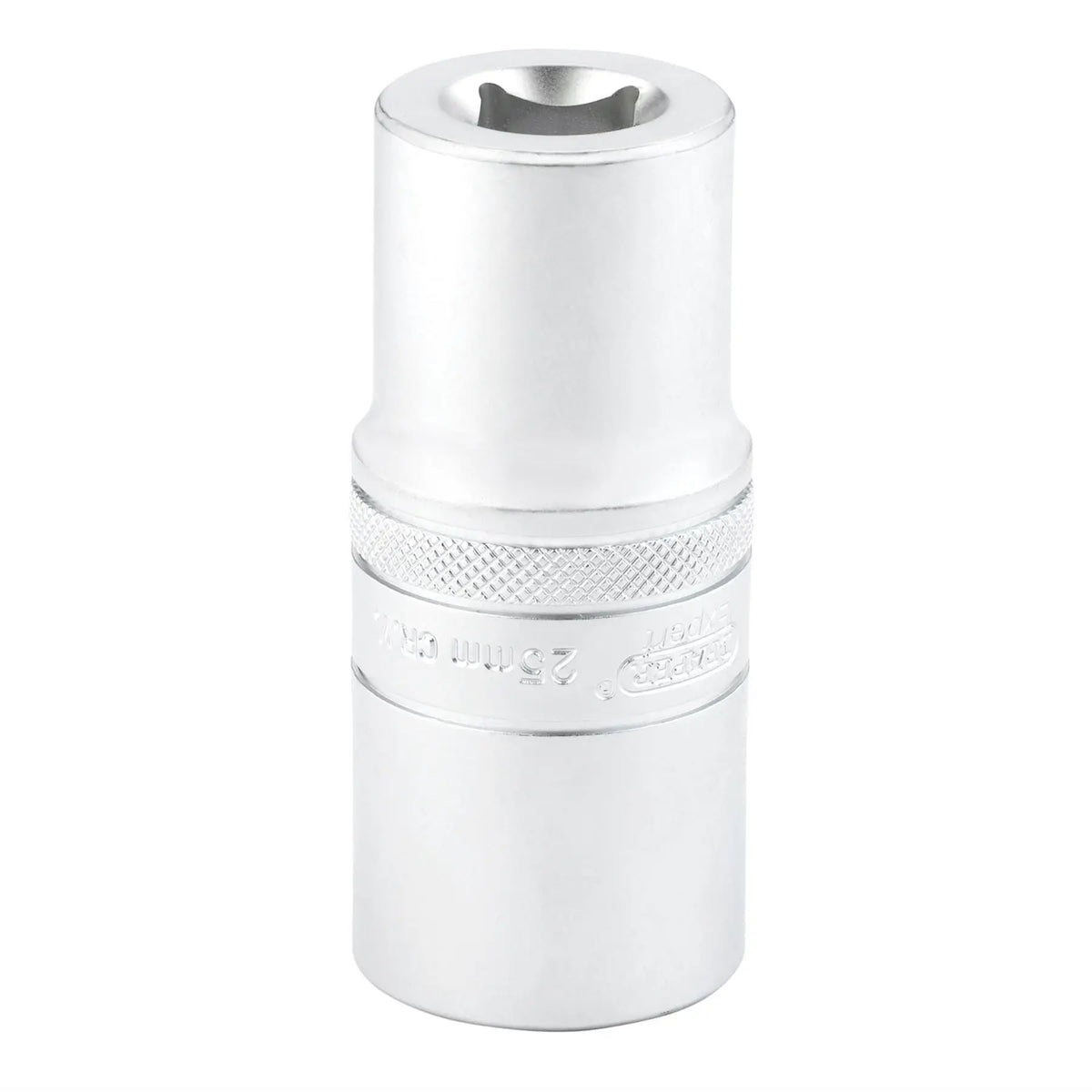 Draper Expert Metric Deep Socket 1/2" Sq. Dr. Micro Satin Chrome 25mm 22459 White Rose Tools