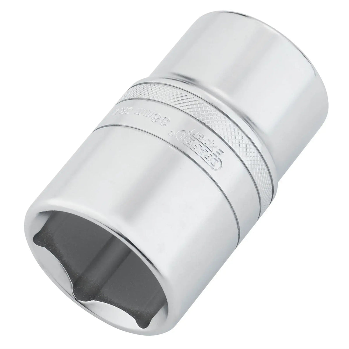 Draper Expert Metric Deep Socket 1/2" Sq. Dr. Micro Satin Chrome 36mm 22497 White Rose Tools