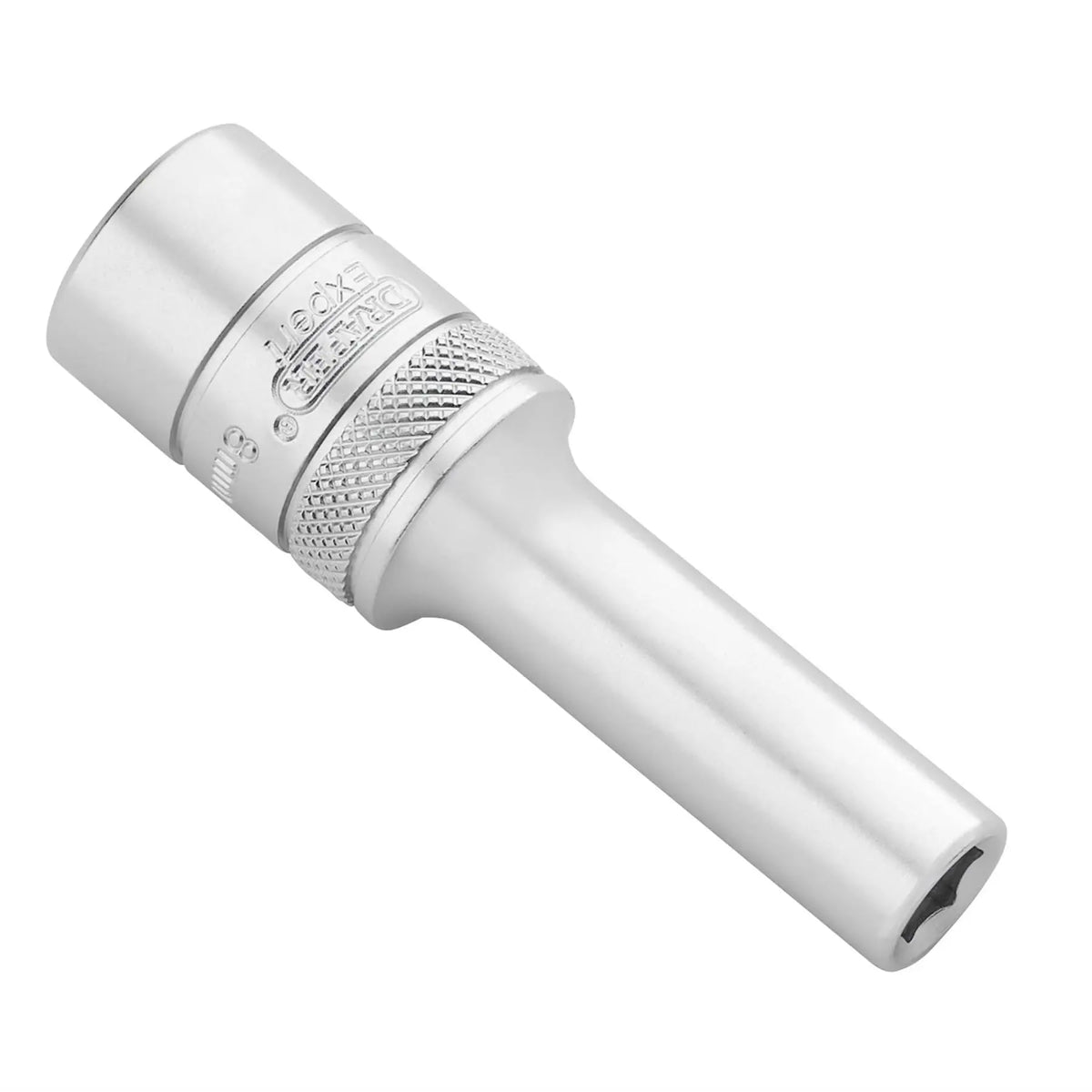 Draper Expert Metric Deep Socket 1/2" Sq. Dr. Micro Satin Chrome 8mm 22428 White Rose Tools