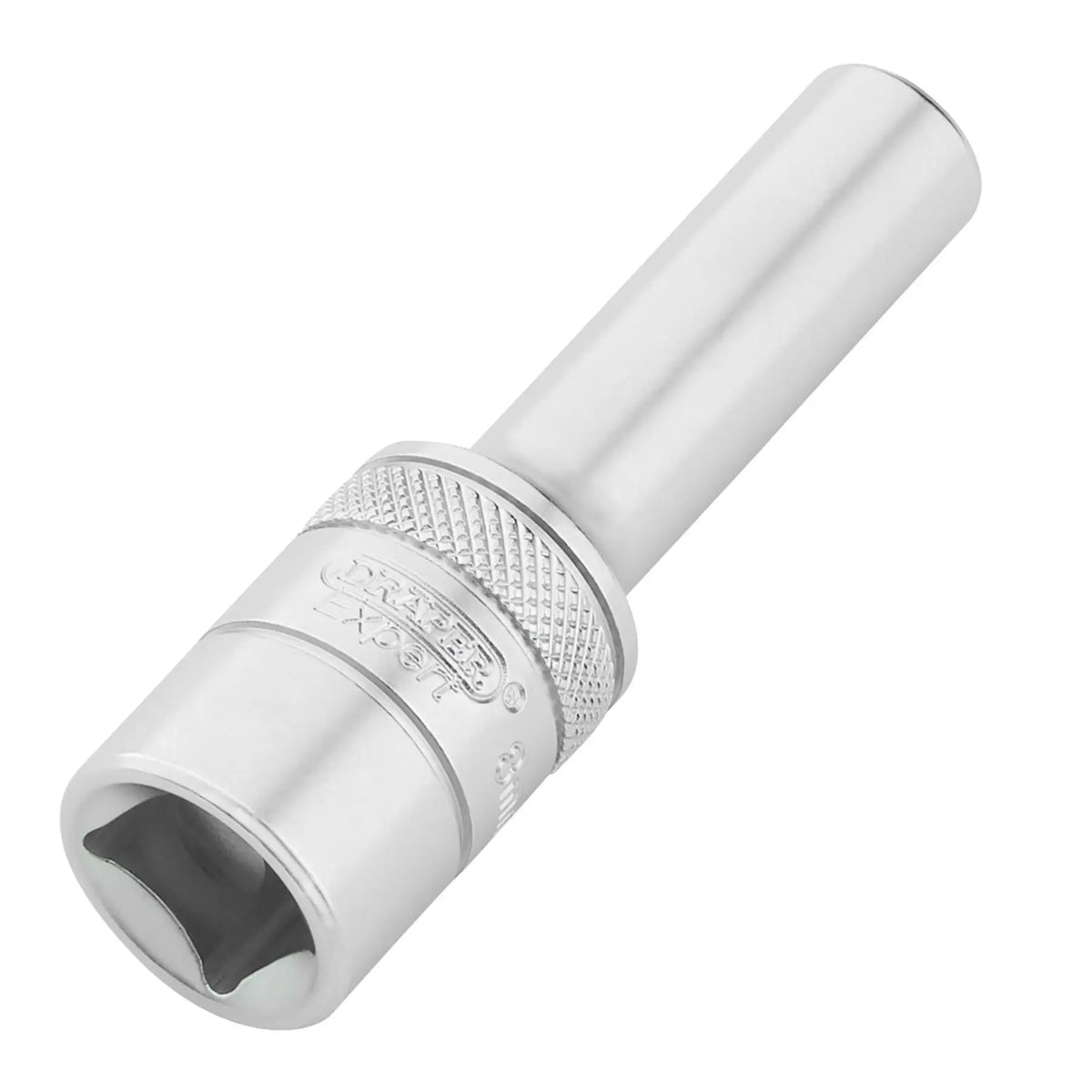 Draper Expert Metric Deep Socket 1/2" Sq. Dr. Micro Satin Chrome 8mm 22428 White Rose Tools