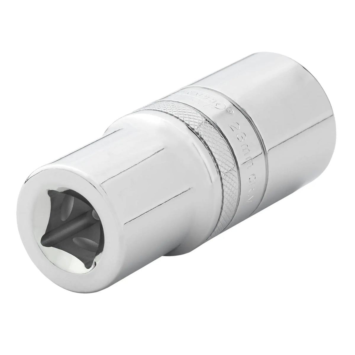 Draper Expert Metric Deep Socket 1/2" Sq. Dr. Polished Chrome 23mm 22423 White Rose Tools