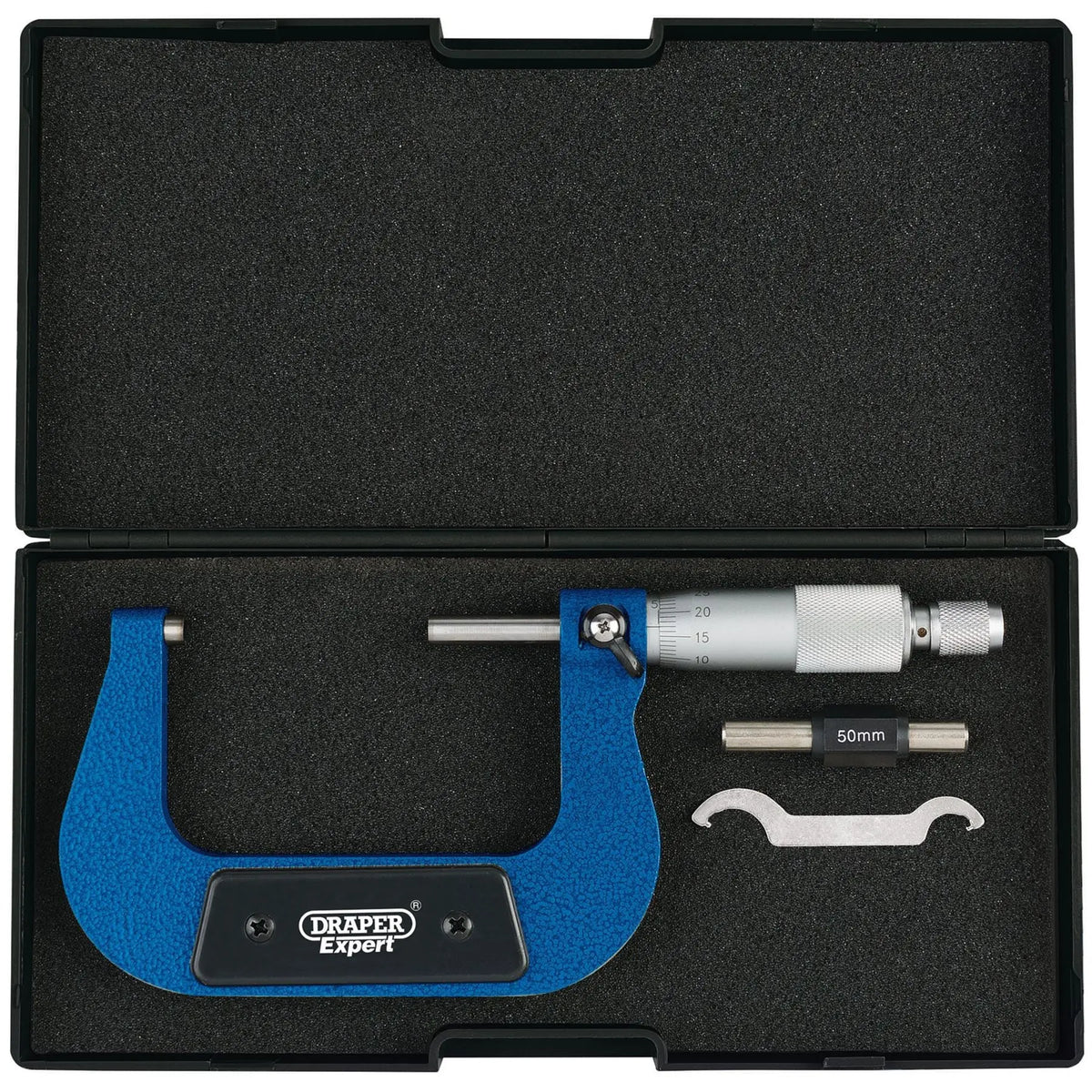 Draper Expert Metric External Micrometer 50 - 75mm 46605 White Rose Tools