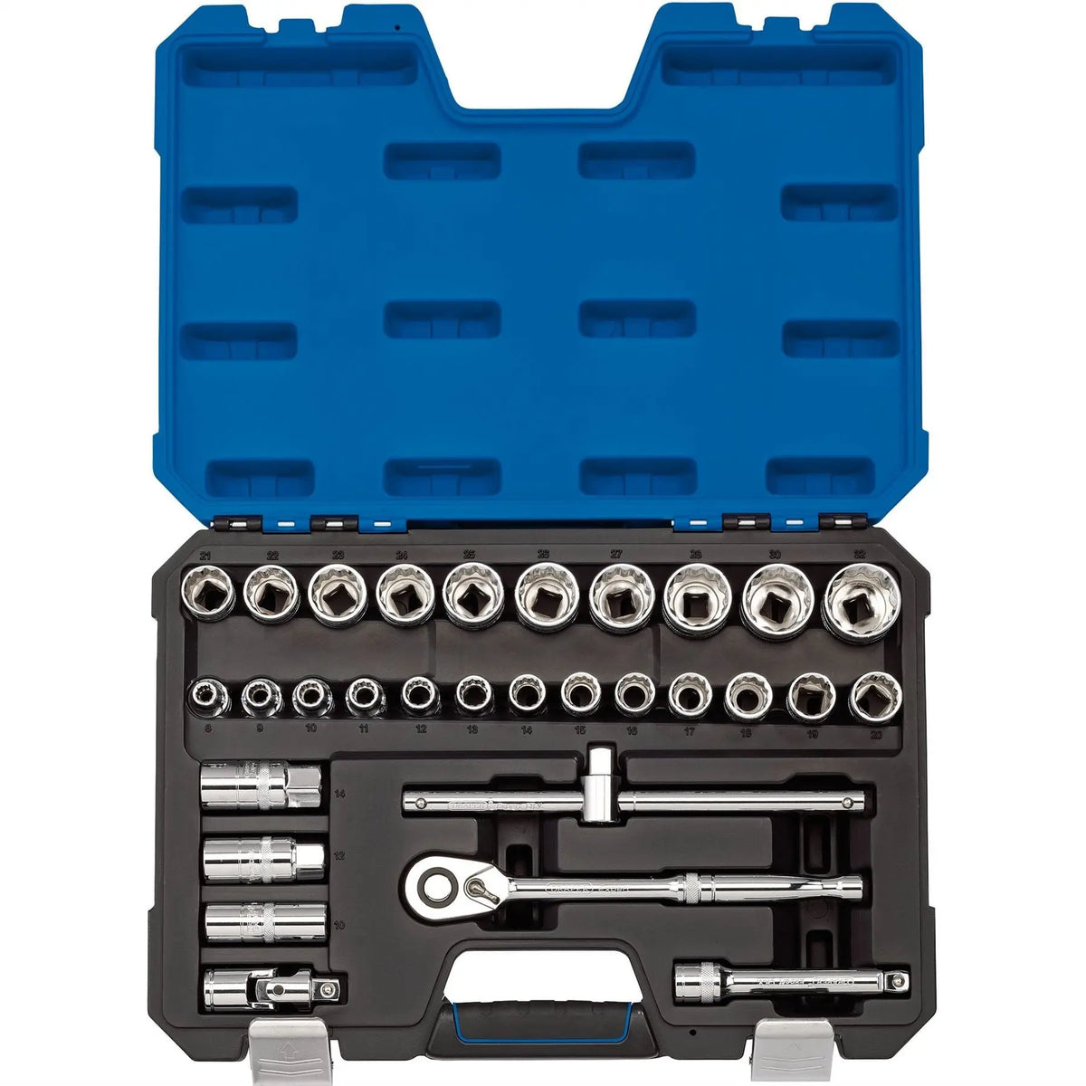 Draper Expert Metric Socket Set 1/2" Sq. Dr. (30 Piece) 16466 White Rose Tools