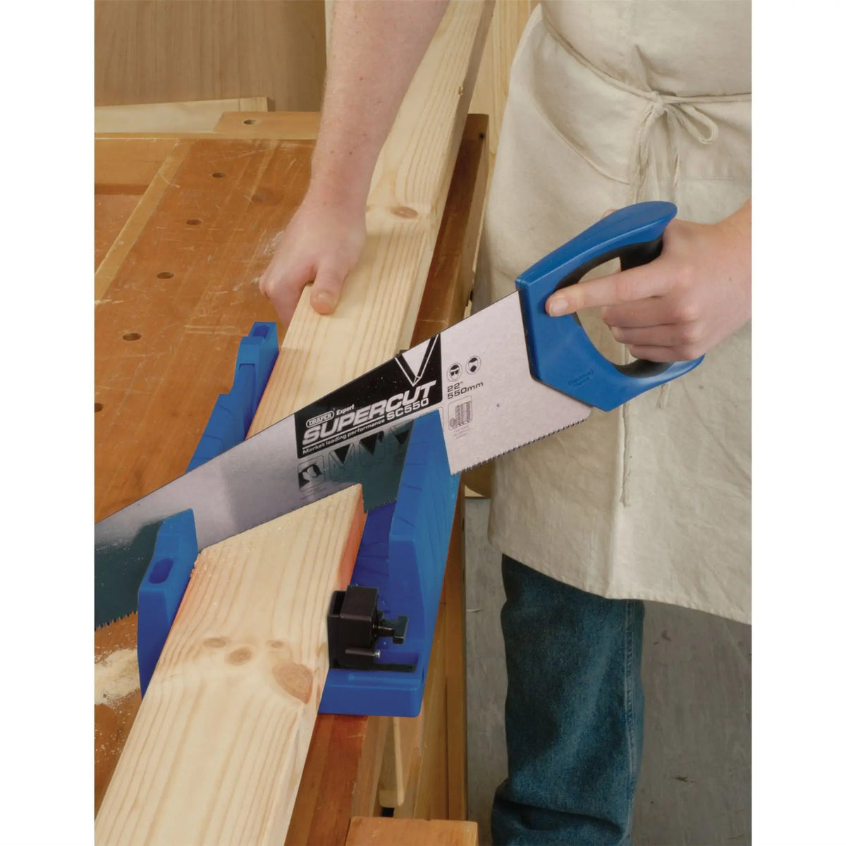 Draper Expert Mitre Box with Clamping Facility 367 x 116 x 70mm 09789 White Rose Tools