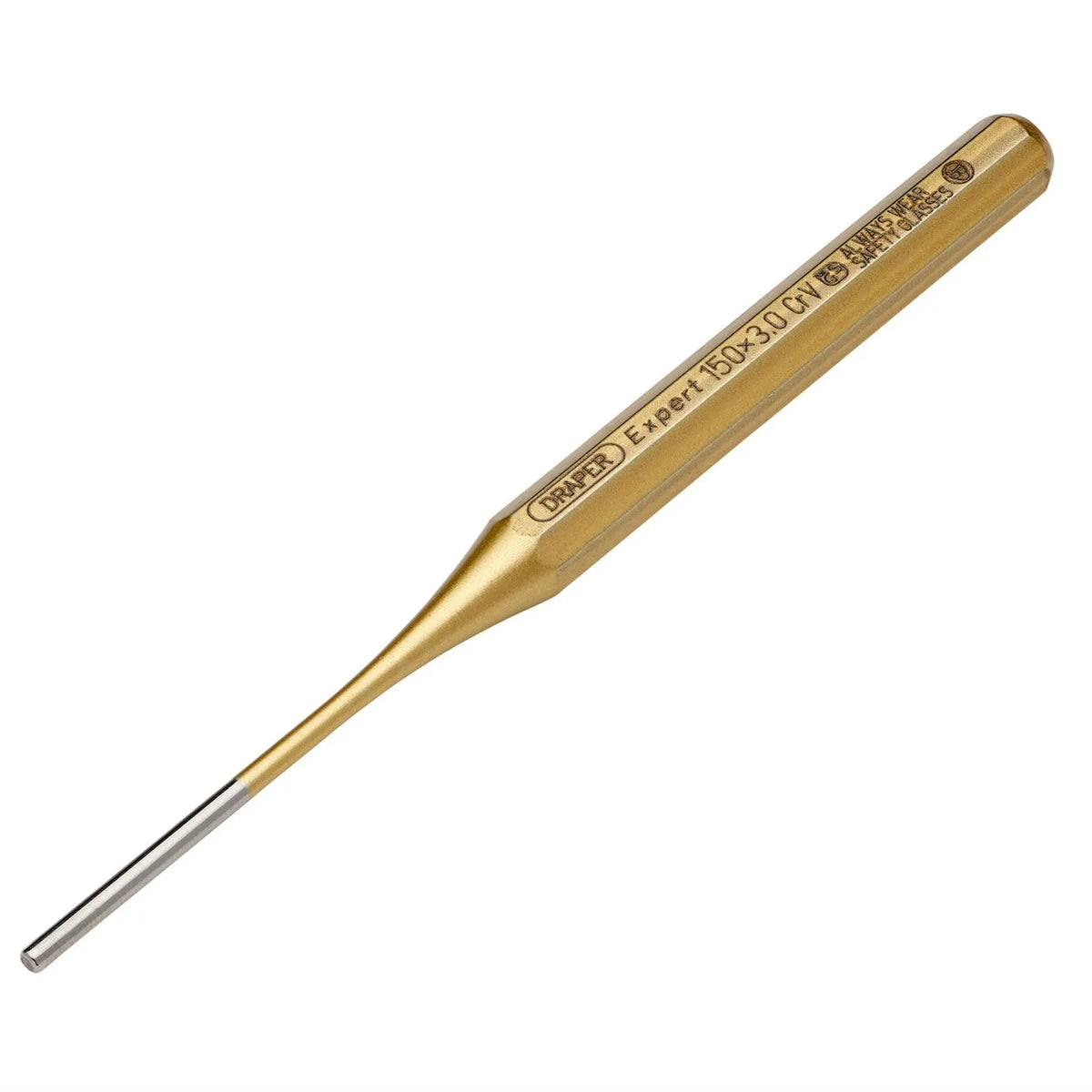 Draper Expert Octagonal Parallel Pin Punch 3 x 150mm 51661 White Rose Tools